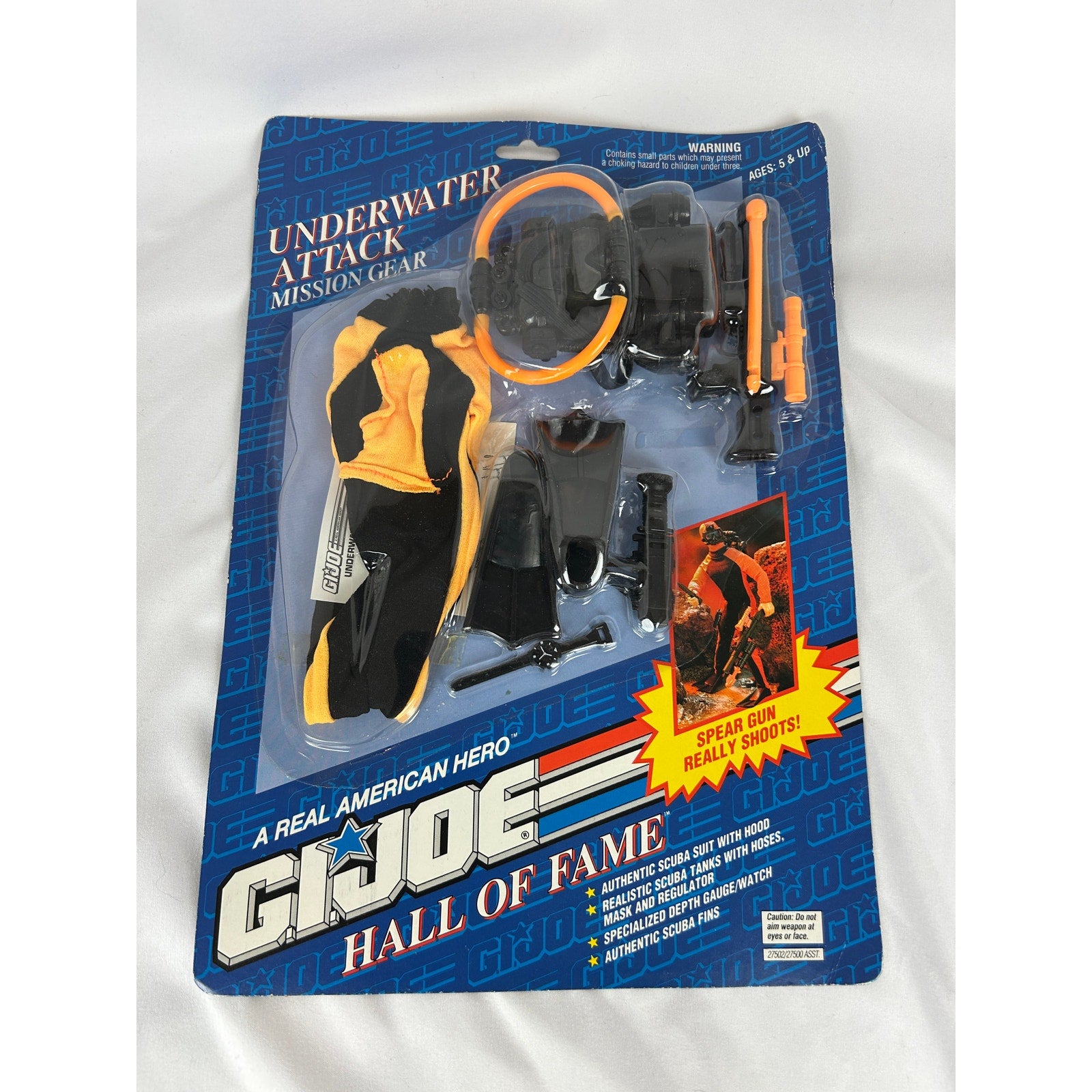 G.I. Joe Hall of Fame Underwater Attack Mission Gear Set Sealed 1992
