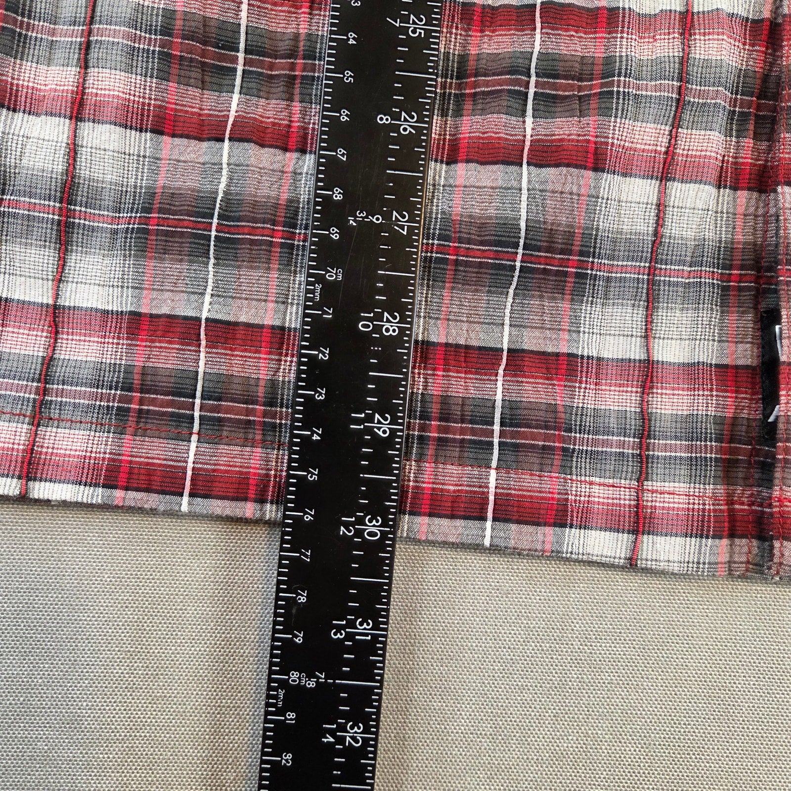 Kuhl Plaid Button Down Shirt XL Short Sleeve Jack Link’s Promo Embroidery