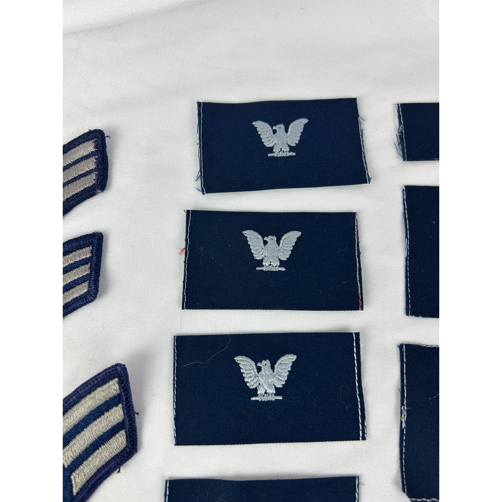 Vintage USAF Rank Patch Lot 25pc Chevron Eagle Insignia Military 22 pieces