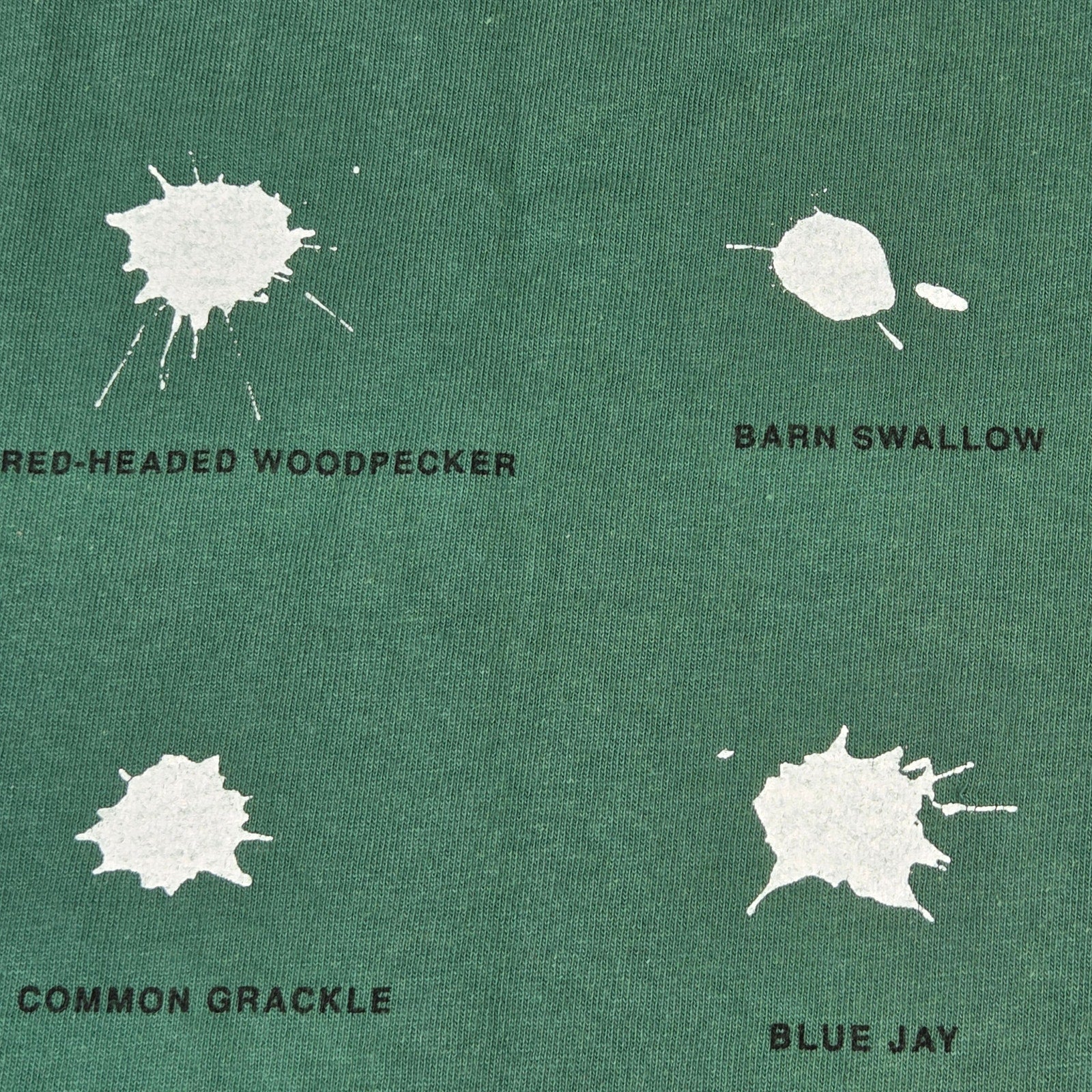 Oneita 1994 Bird Poop Identification Single Stitch USA T Shirt XL Vintage