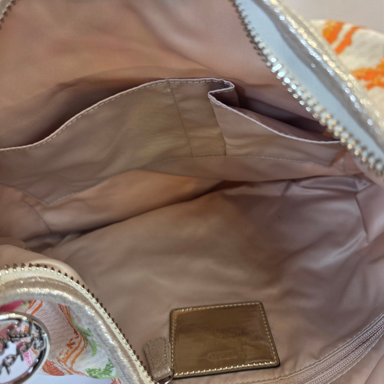 Coach Poppy 16700 Multicolor Graffiti Hobo Shoulder Bag Purse Dust Charm