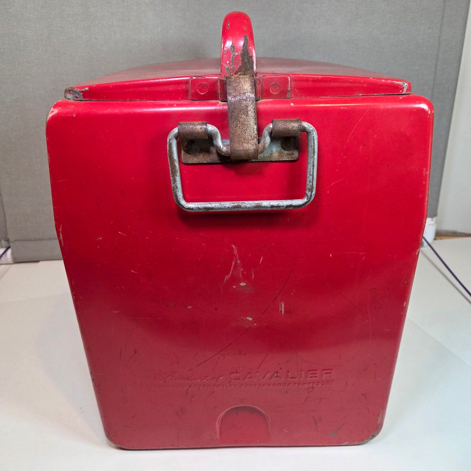 Vintage 1950s Coca-Cola Cavalier Metal Cooler w/ Tray & Opener Chattanooga TN