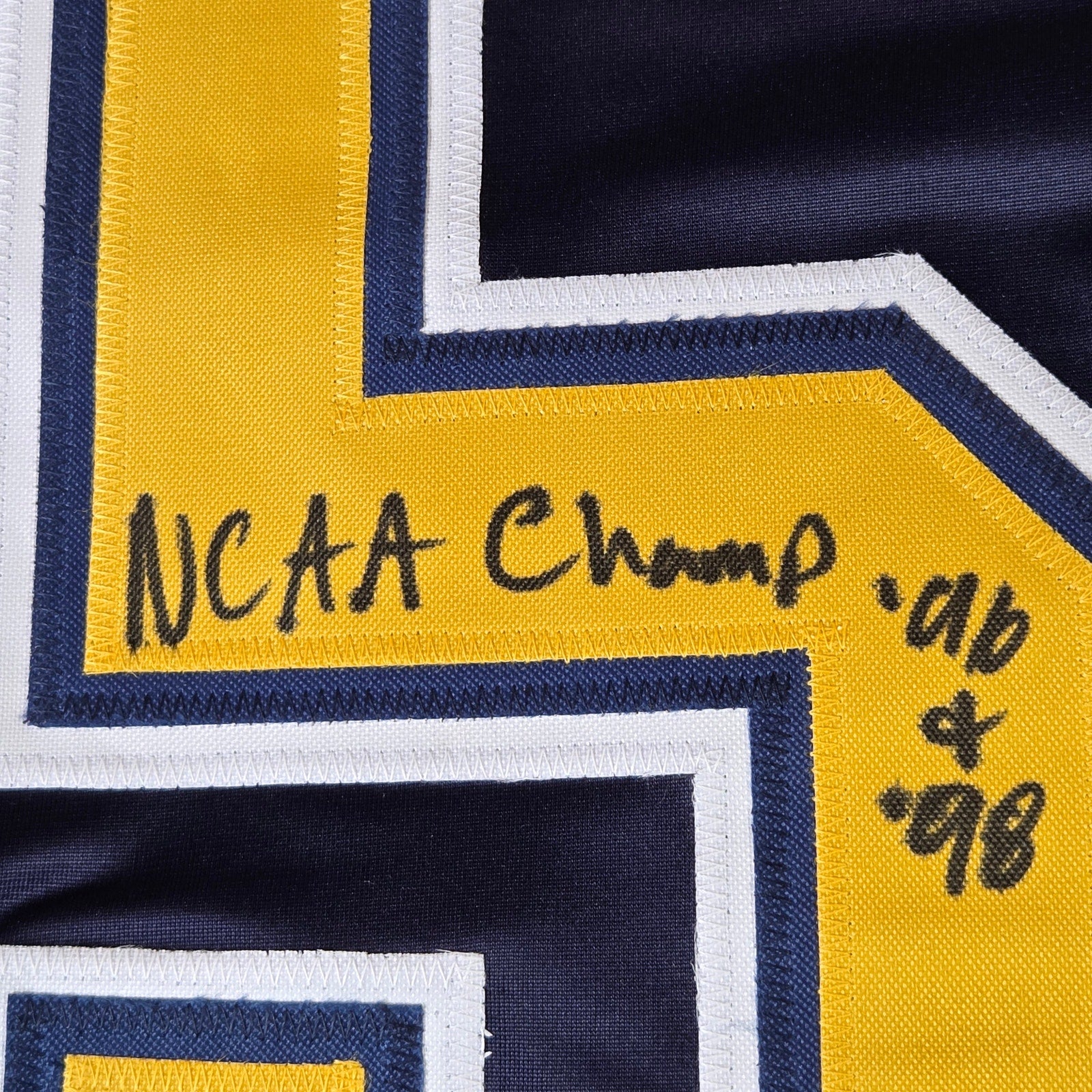 Marty Turco Signed Michigan Wolverines Custom Hockey Jersey JSA 3x Inscribed