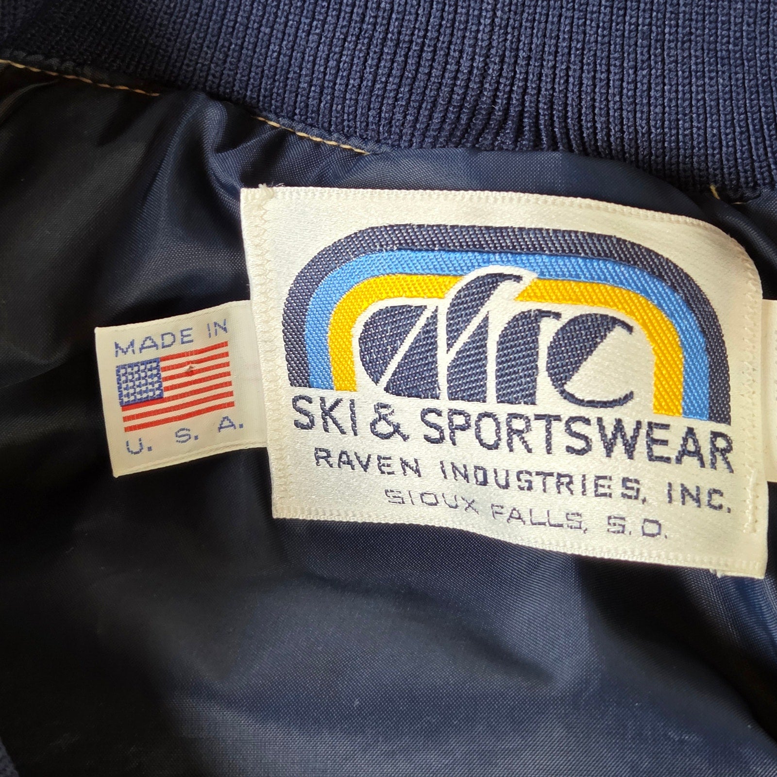 AMC Ski & Sportswear Vintage 1/4 Zip Jacket Made USA Mens Medium