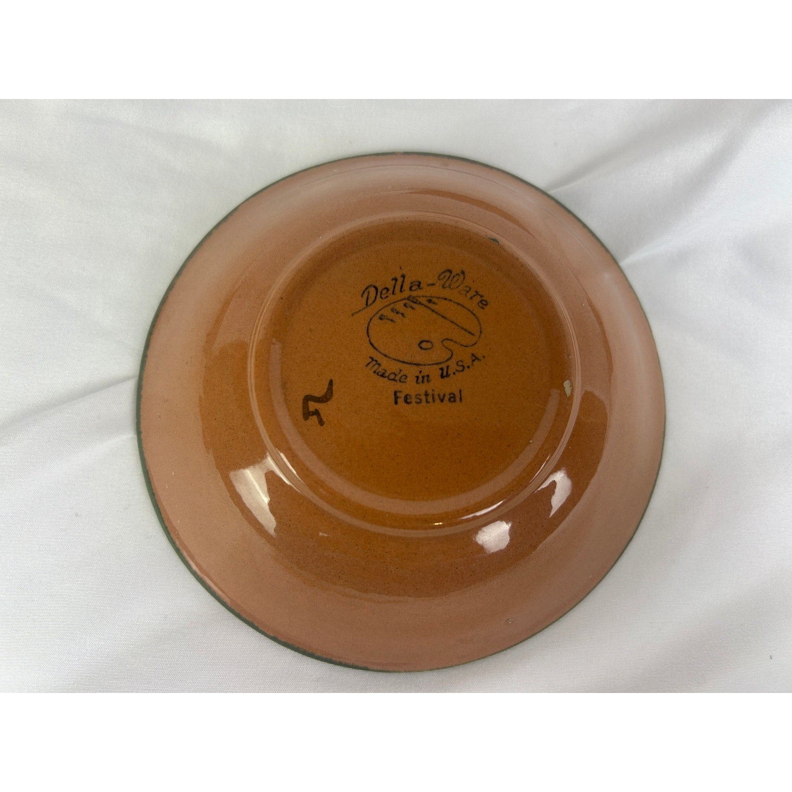 Vintage Della Ware Festival Fruit Bowls Set 5 Hand Painted USA