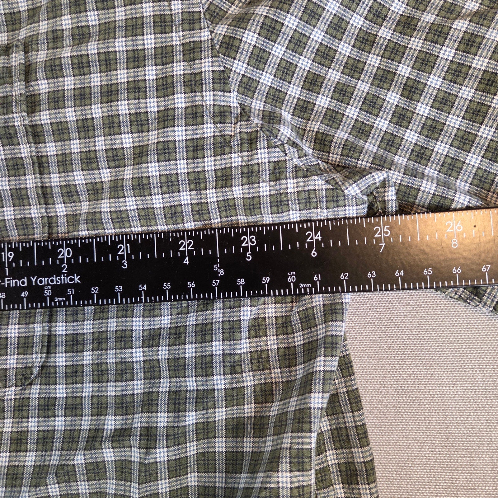 Abercrombie & Fitch Plaid Button Down Shirt L Short Sleeve Cotton