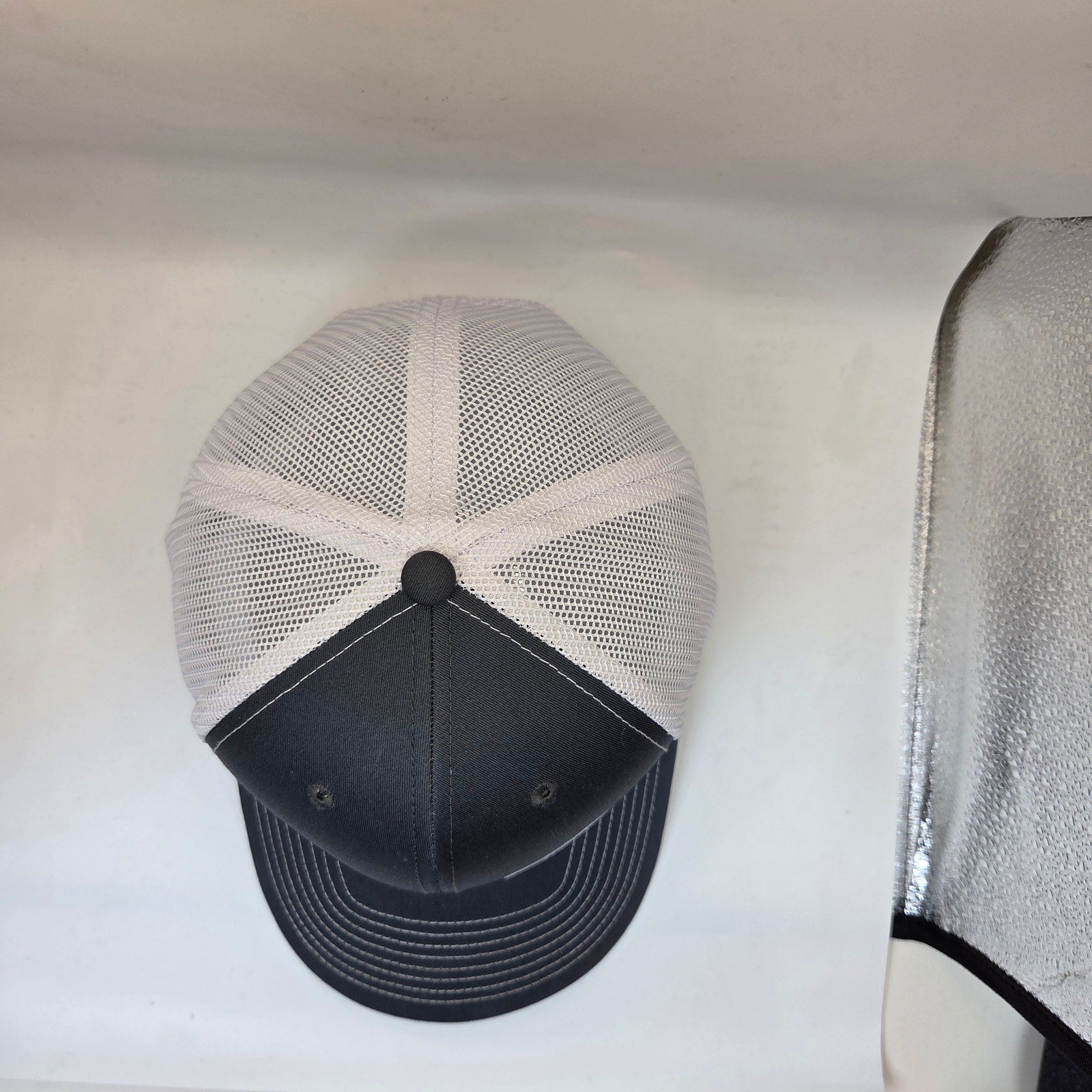 Westmor Richardson 112 Snapback Mesh Trucker Hat Gray White Made In Vietnam