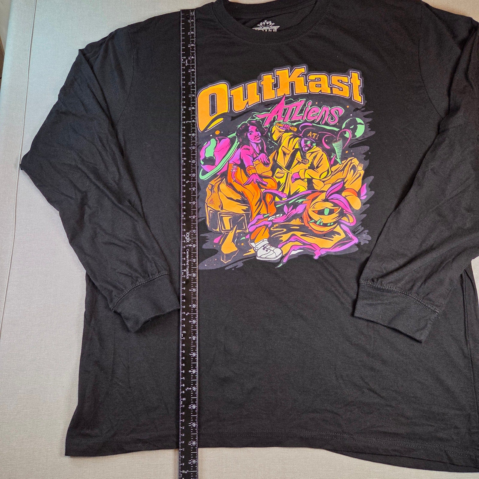 Outkast ATLiens Long Sleeve Shirt XXL 2023 Rap Tee Black Graphic Hip Hop Music