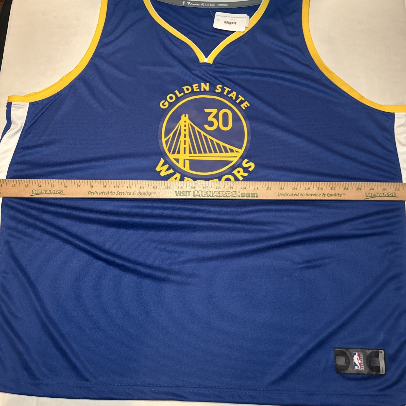 Steph Curry #30 Golden State Warriors- Fanatic Basketball Jersey - Size 5XL
