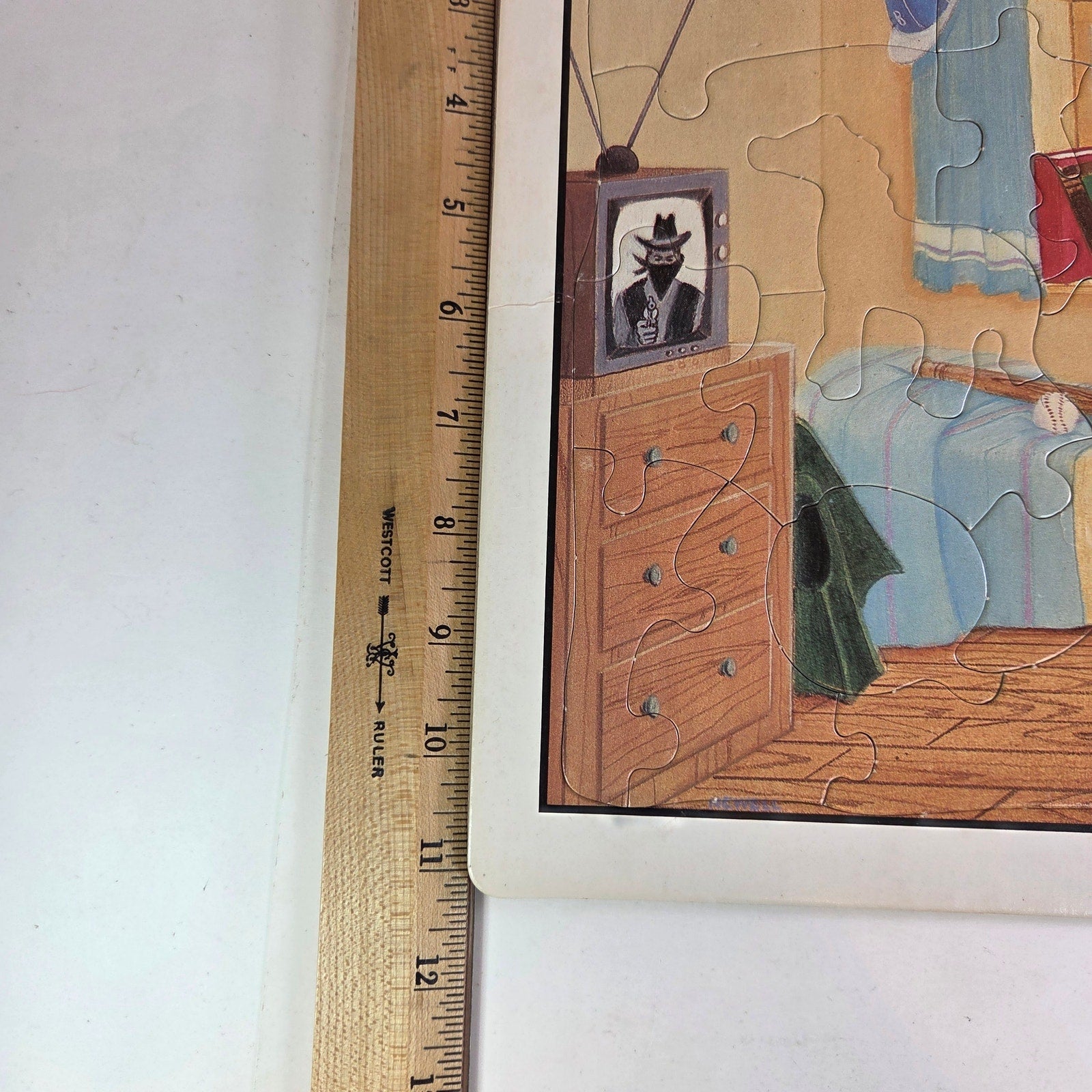 Vintage 1985 Bronto the Loveable Dinosaur Tray Puzzle No.112 Kids 15x12