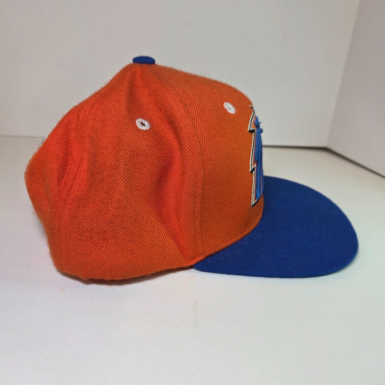 Boise State Broncos Zephyr Snapback Hat Orange Blue NCAA Vintage College Cap