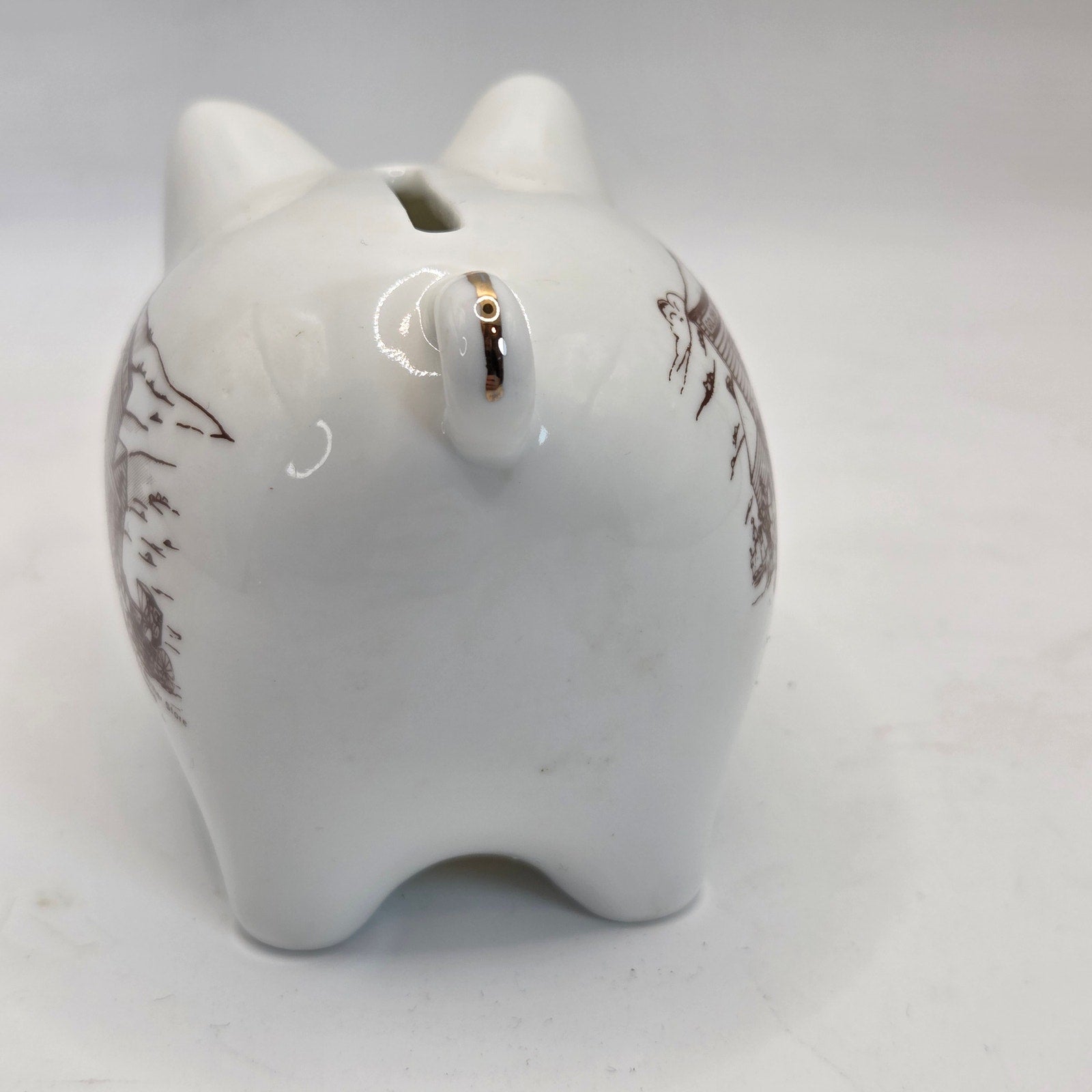 Vintage 1960s Dart Henderson NE JC Penney Golden Rule Store Souvenir Piggy Bank