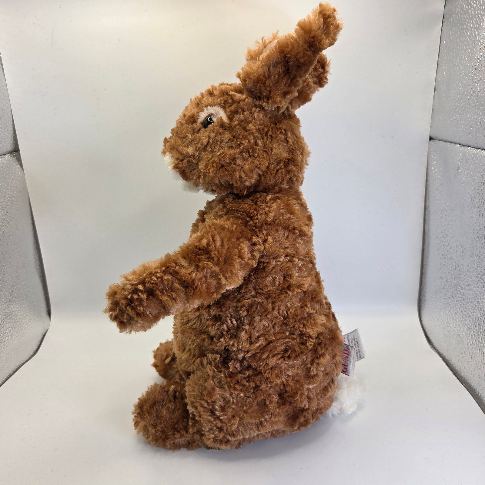 Gund Brown Rabbit Plush Stuffed Animal Bunny 11" Beanbag Ears Tail