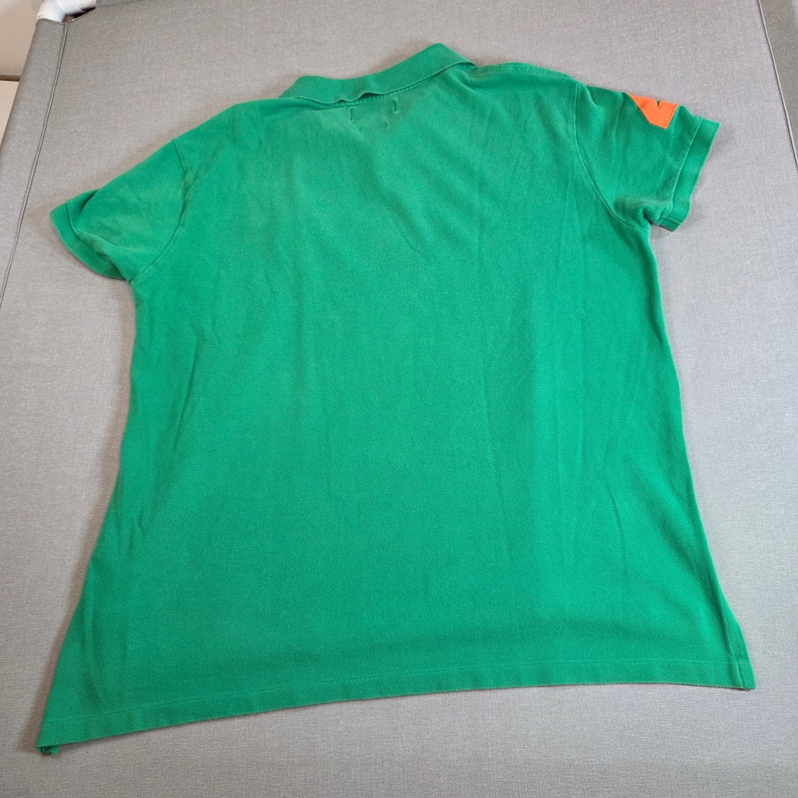 Polo Ralph Lauren Custom Fit Green Crest Polo Shirt XL #4 Sleeve