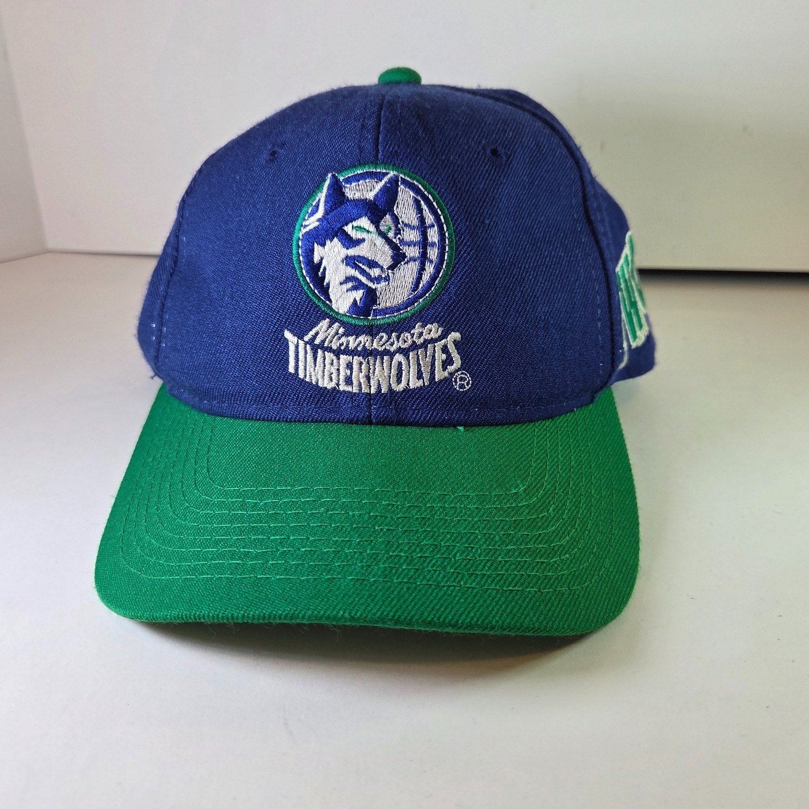 Vintage 90s Minnesota Timberwolves Snapback Hat Sports Specialties Korea OSFA