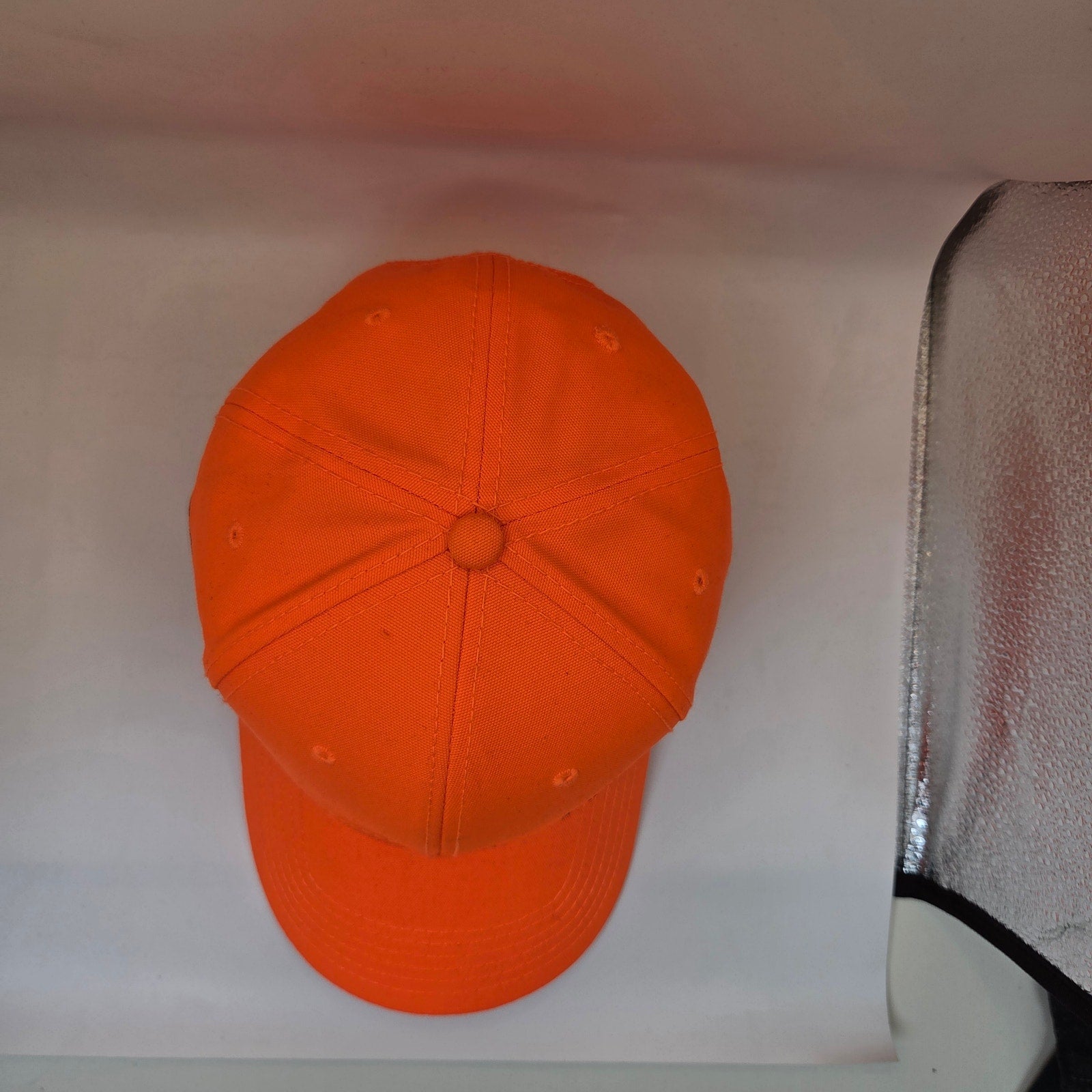 Pheasants Forever Neon Orange Hunting Cap Hook Loop Strapback Embroidered Bird