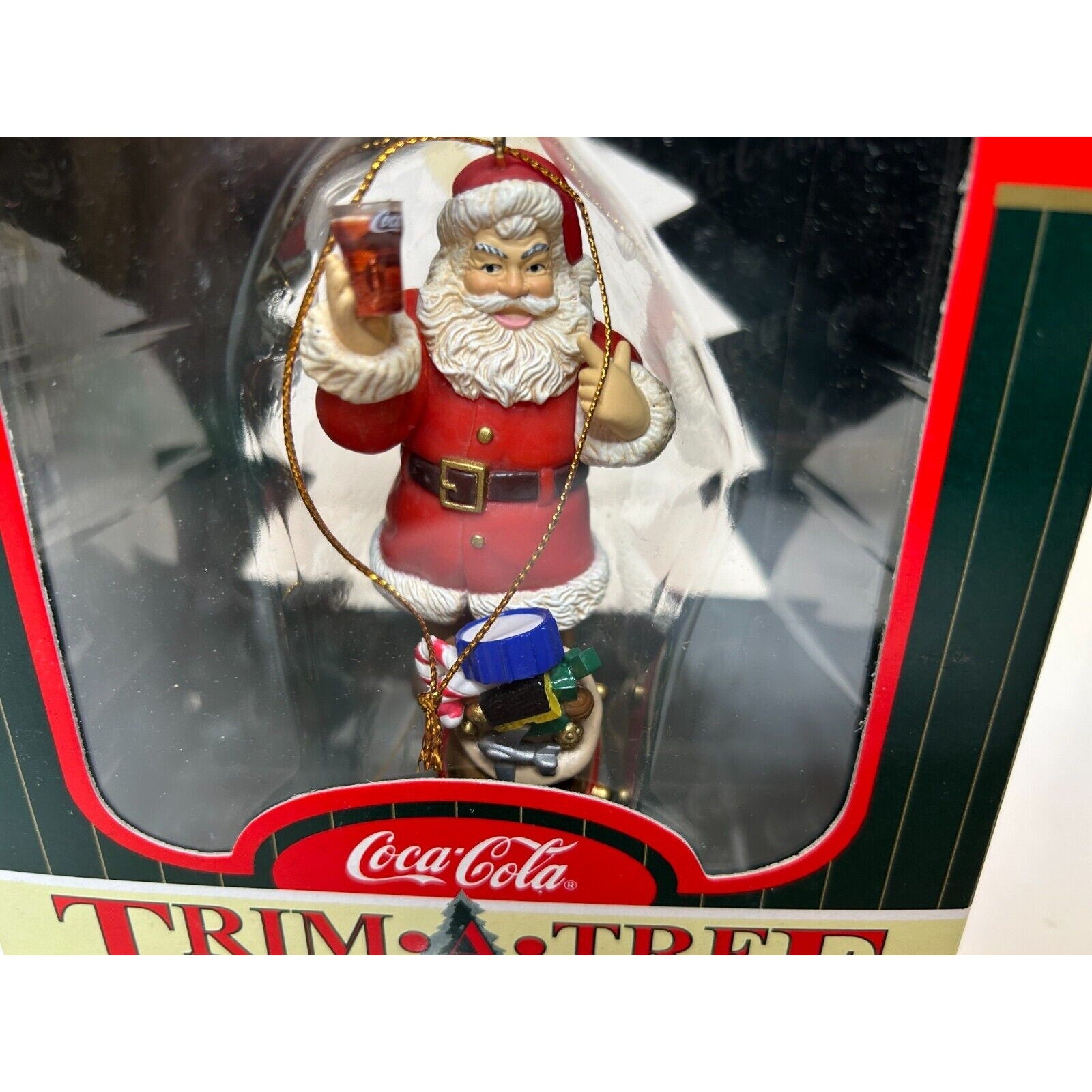Coca-Cola Trim-A-Tree Collection Ornaments Set of 3 – Vintage 1990s x81
