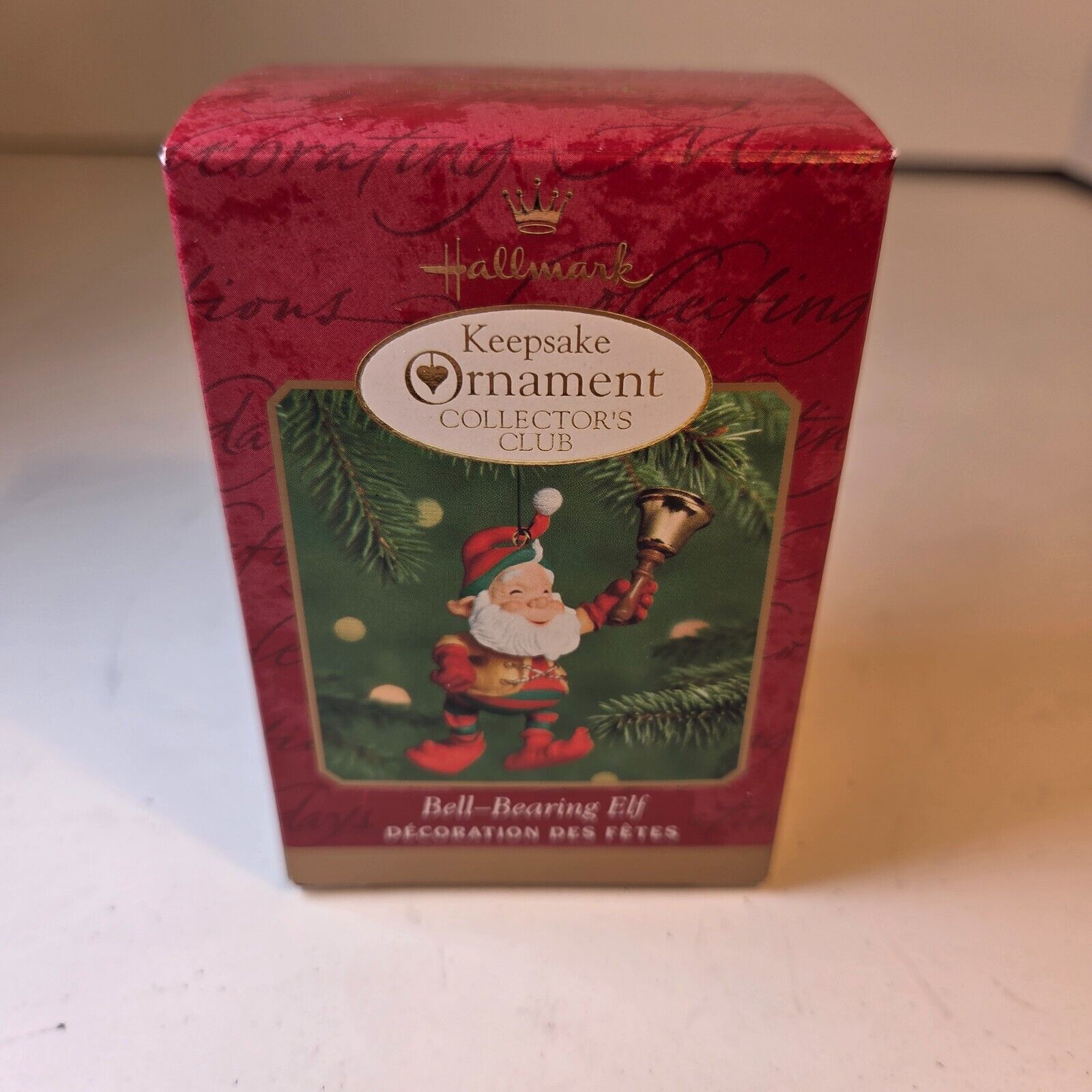 Hallmark Keepsake Ornament Bell-Bearing Elf 2000 Collector's Club Ornament