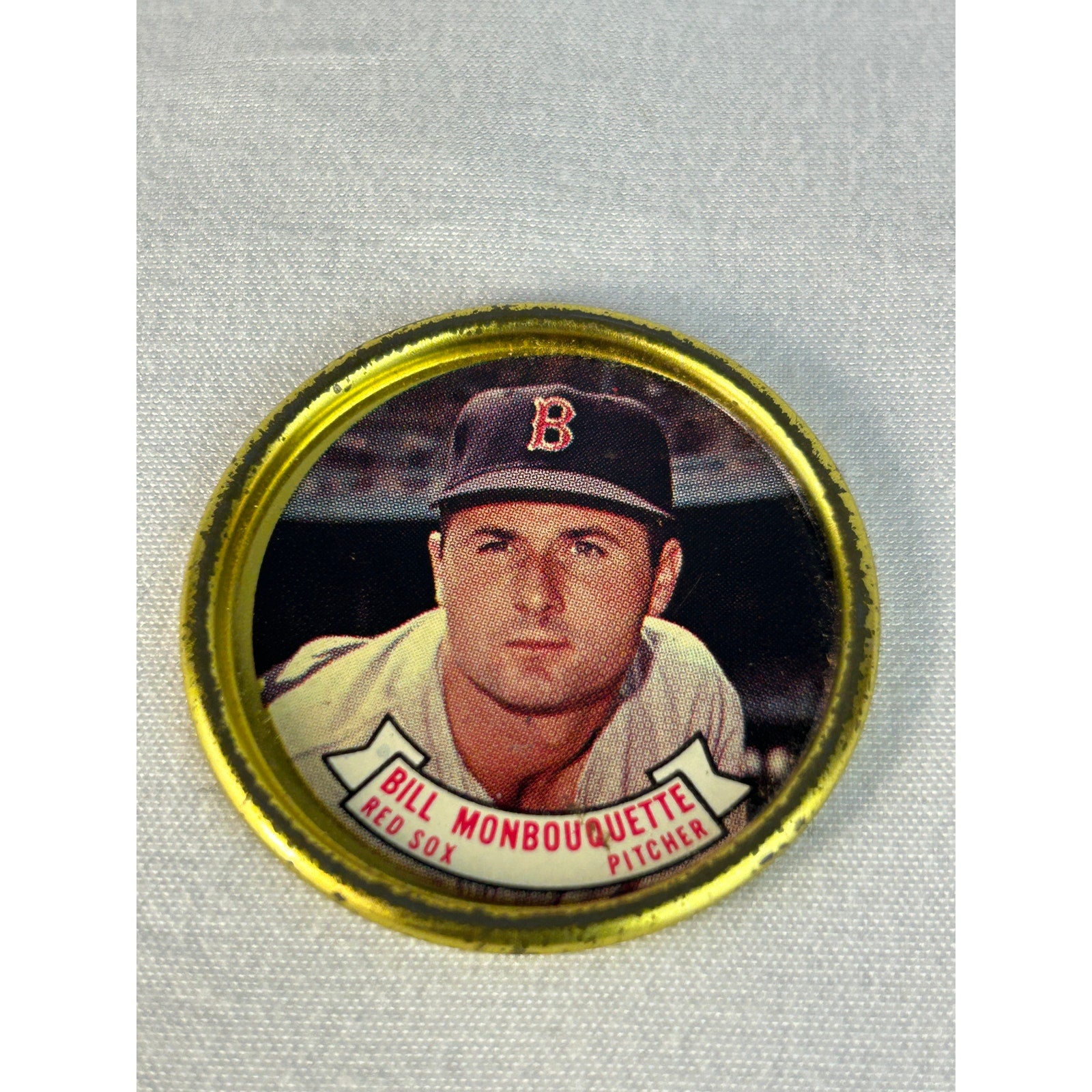 1964 Topps Red Sox Metal Baseball Coins Dick Radatz Bill Monbouquette