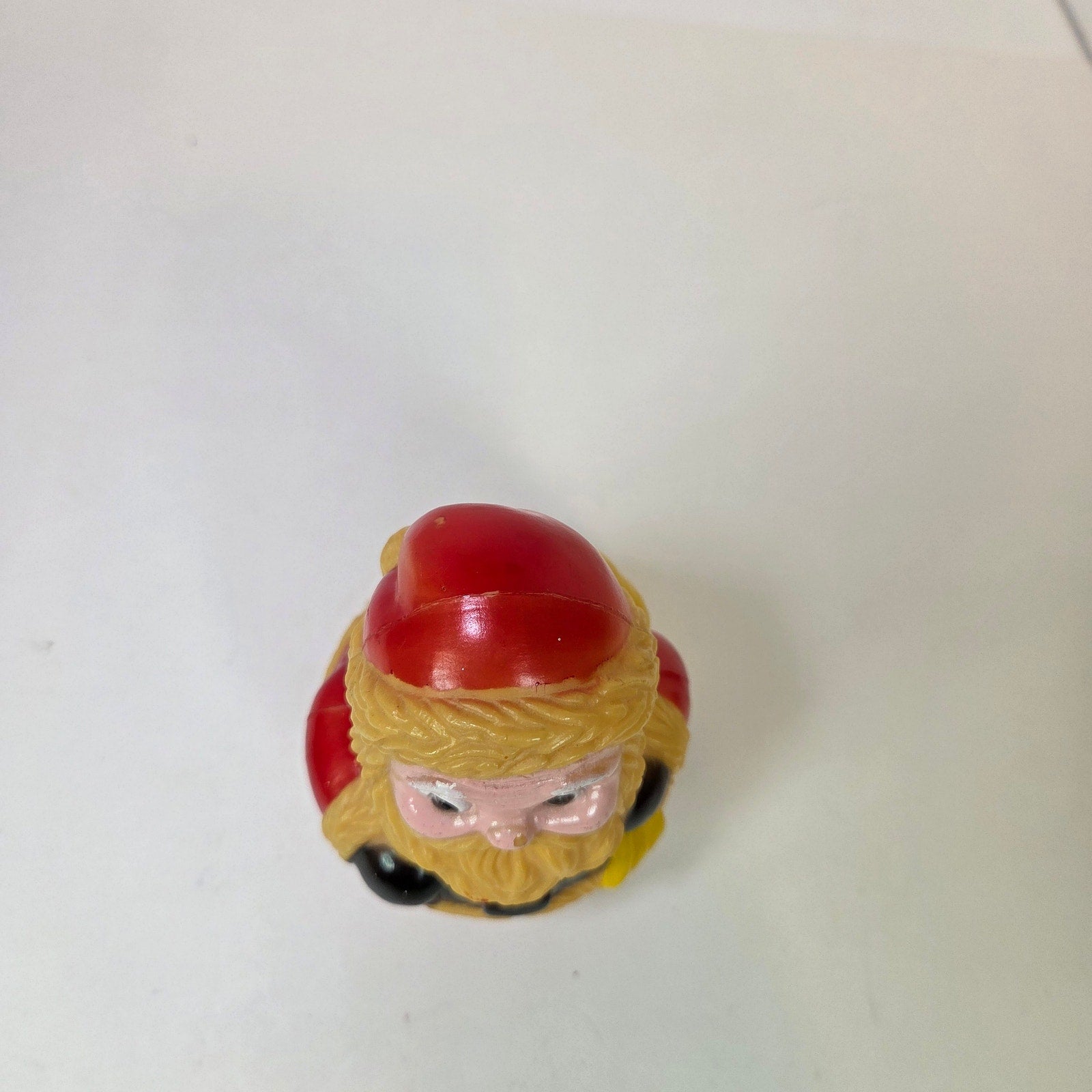 Vintage Santa Claus Roly Poly Toy – Retro Plastic Wobble Figure 5" Tall 1970s