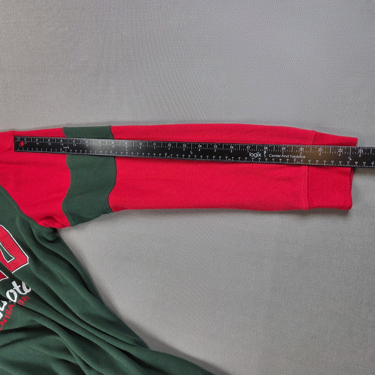 G-III Minnesota Wild NHL Lace Up Thermal Waffle Shirt Mens XL Long Sleeve