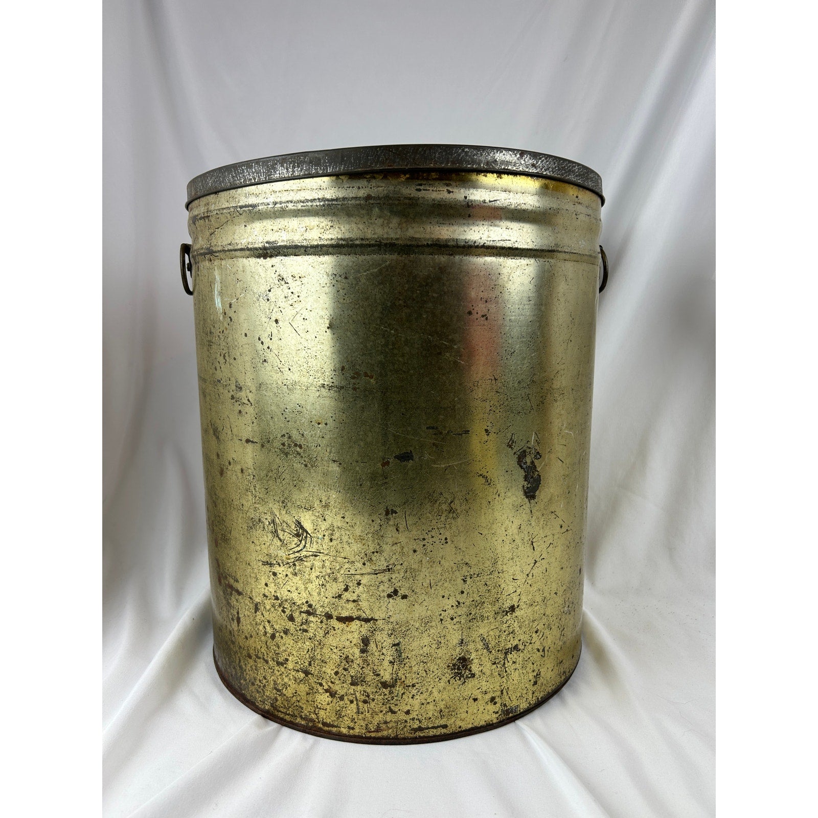 Cudahy Rex Pure Lard Vintage Metal Pail Tin Bucket With Handles