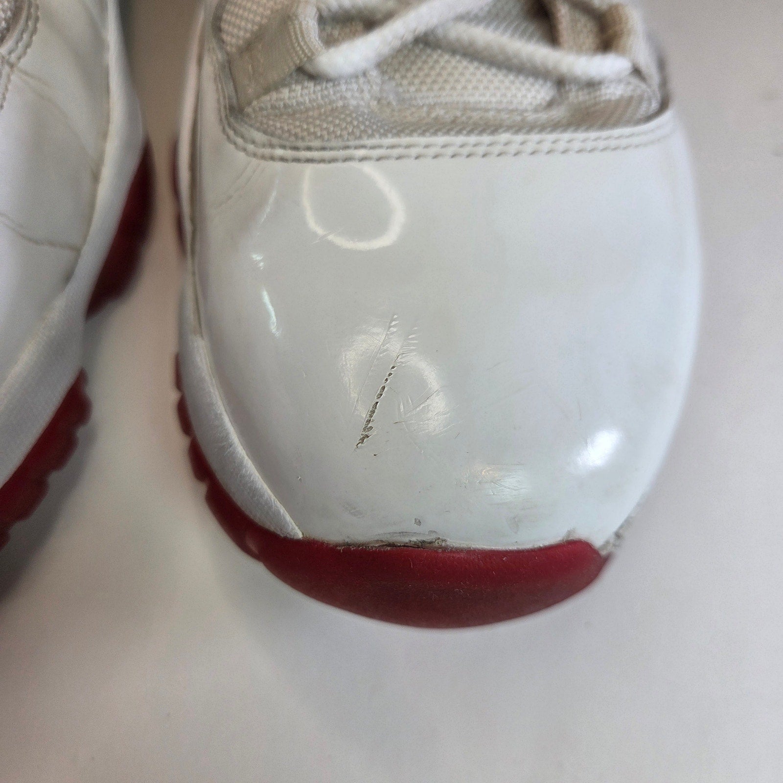 Nike Air Jordan 11 Retro Low Cherry 2012 White Red Size 13 528895-101