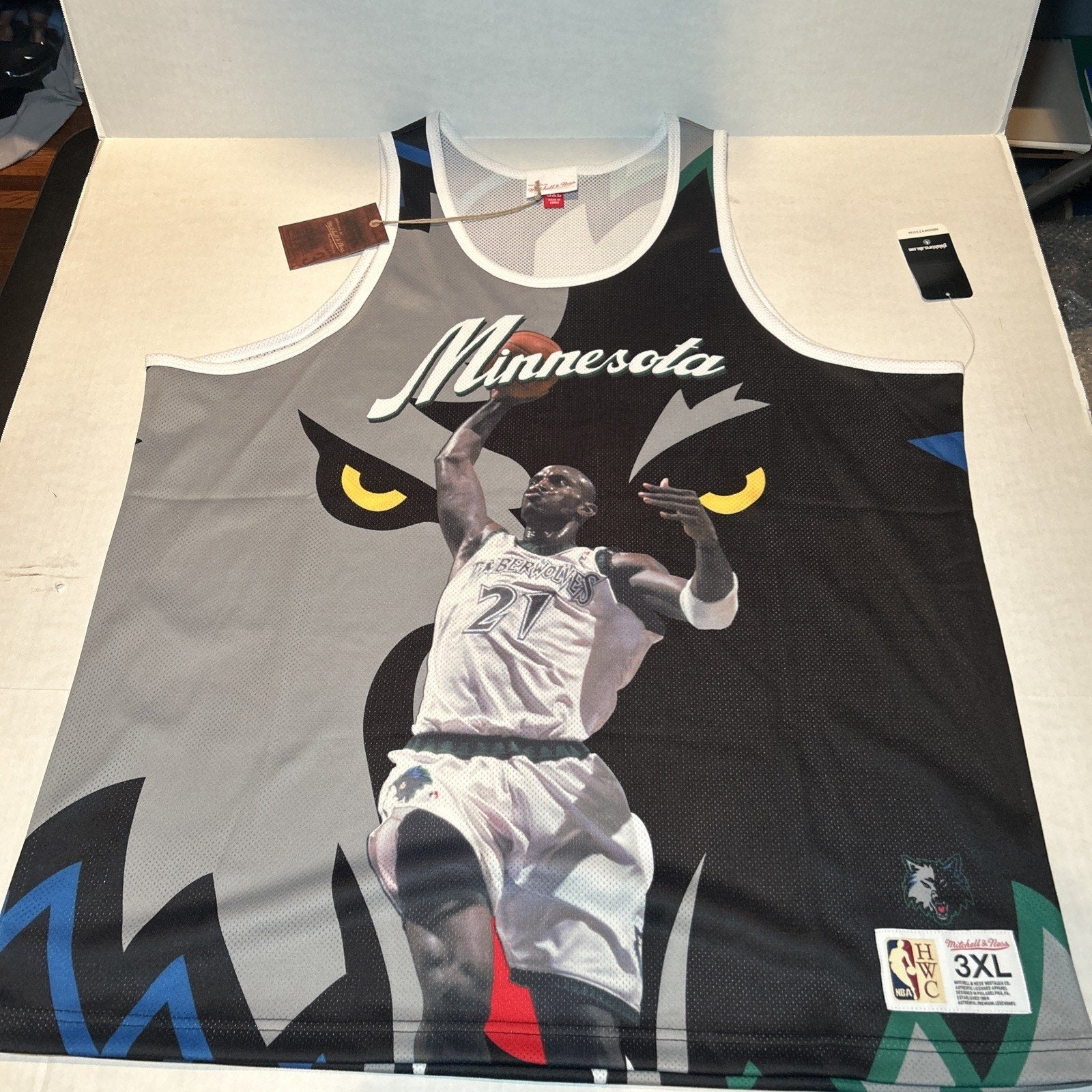 Kevin Garnett Timberwolves Mitchell & Ness NBA Sublimated Player Tank Size 3XL