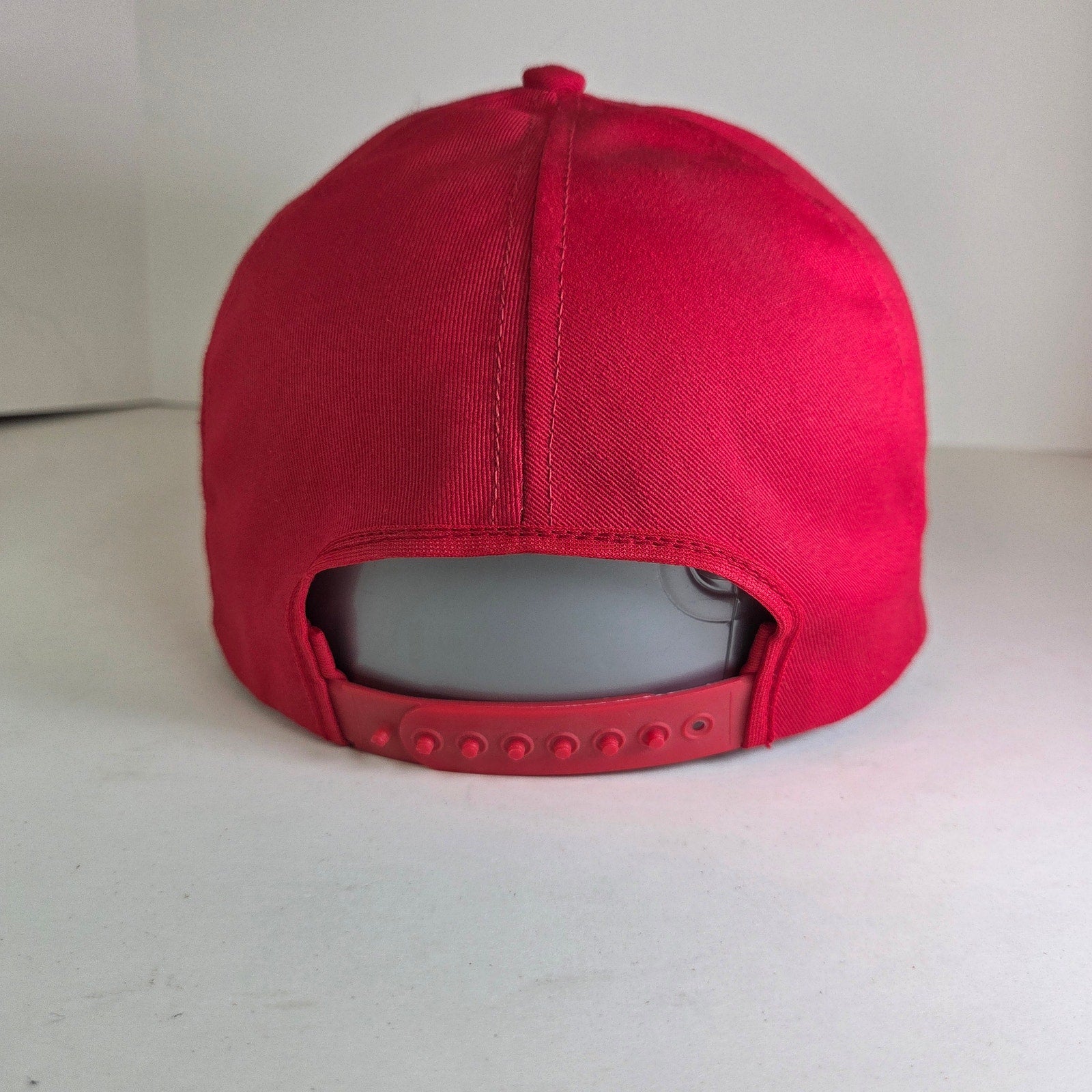 Vintage ASA (American Speed Association) Racing Snapback Hat Red Made in USA