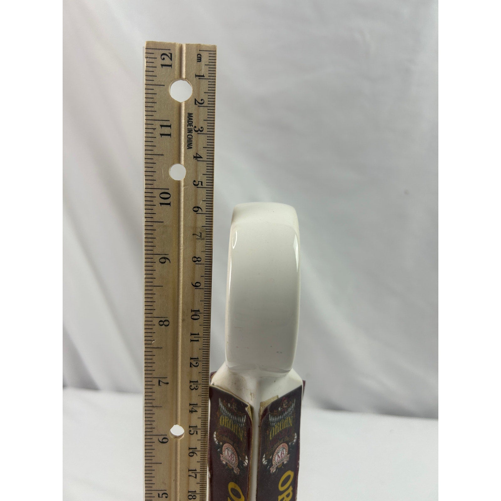 Mankato Brewery Organ Grinder Amber Ale Ceramic Beer Tap Handle Minnesota