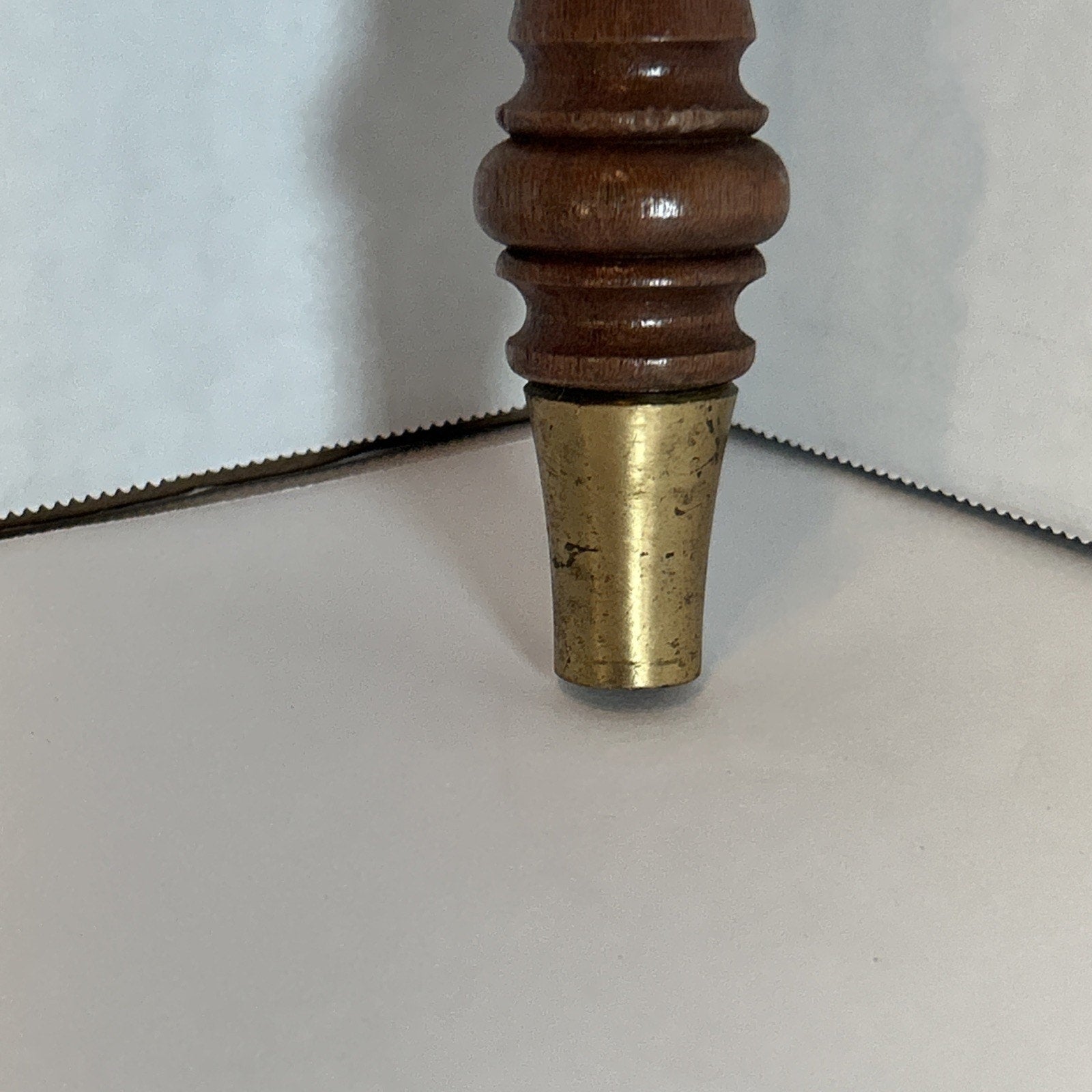 Vintage Schlitz Beer Tap Handle Wood, Plastic, & Brass 10.5" tall