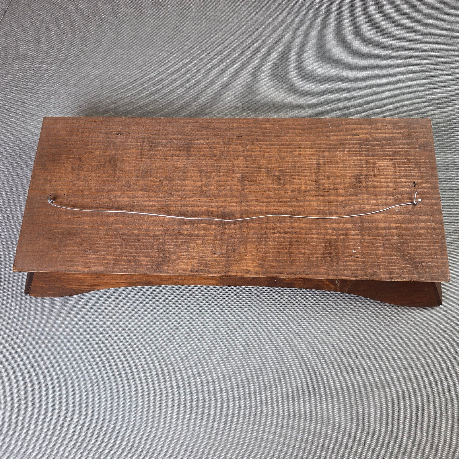 Vintage Wooden Bread Basket Tray Give Us This Day Our Daily Bread 18in