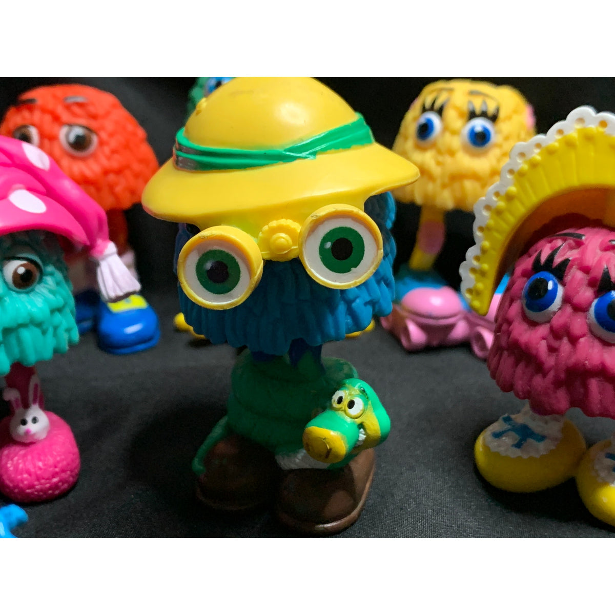 1989 McDonalds Funny Fry Friends Lot of 7 Vintage Happy Meal Fry Guys Toys
