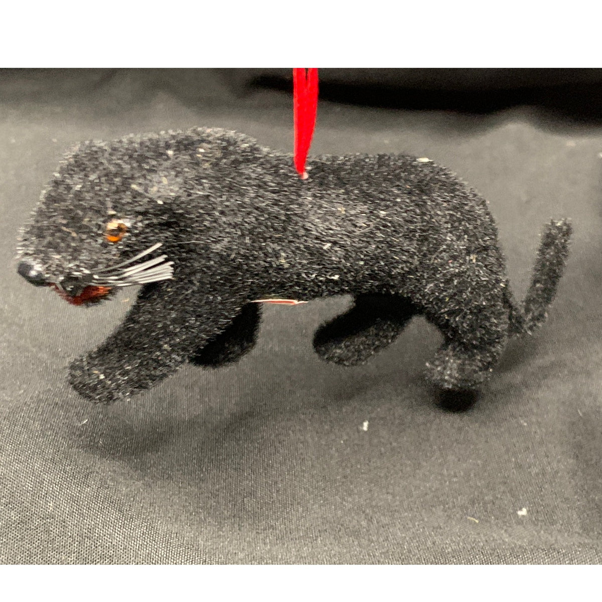 Vintage Wagner Handwork Black Panther Flocked Figurine West Germany 1966-1983