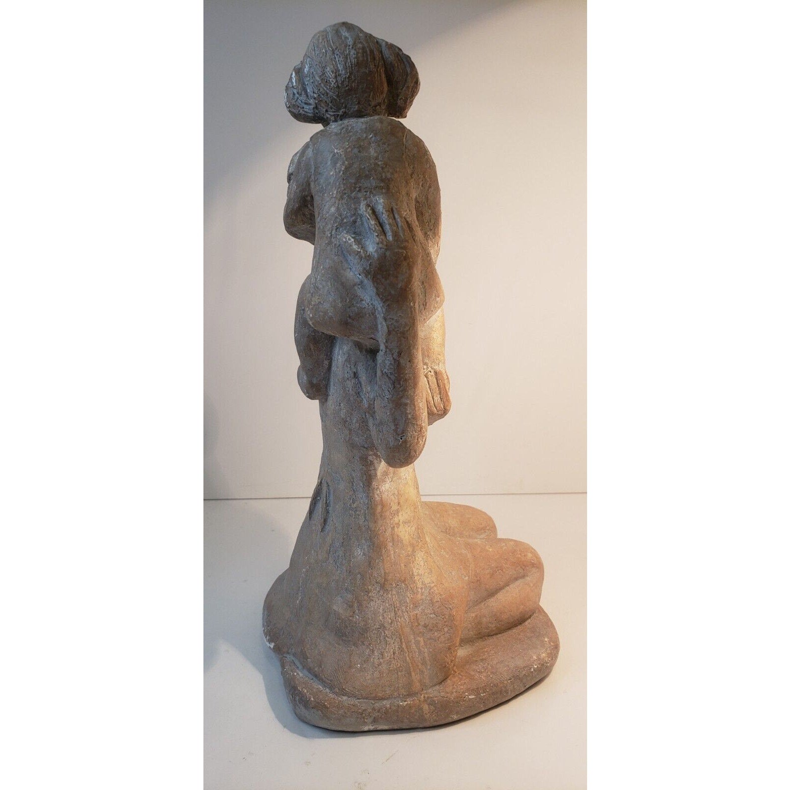 Austin Productions Mother & Child Sculpture 11.25" Vintage Modern Art