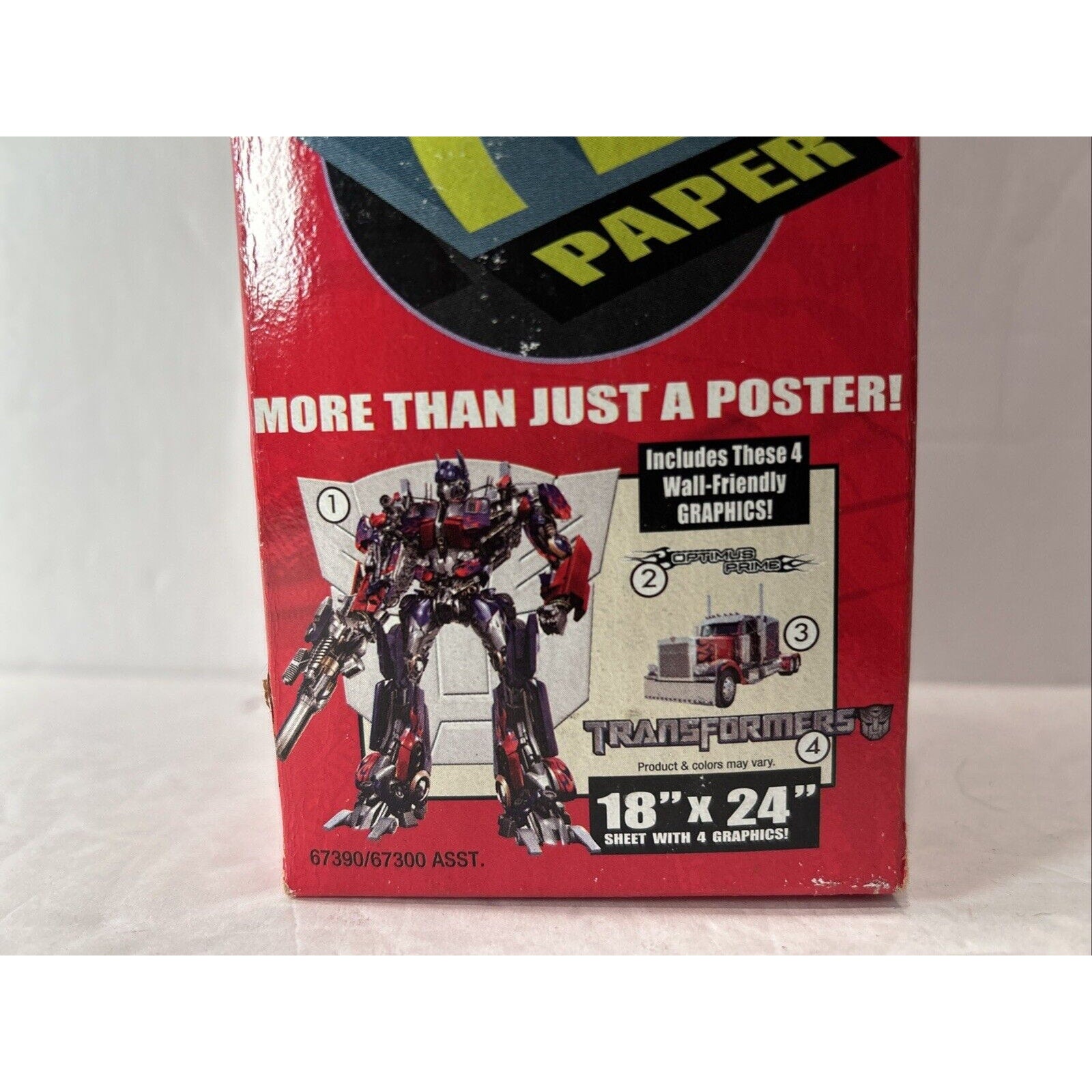Transformers: OPTIMUS PRIME 18"x24" Fly Paper Decor Removable Poster (NIB)