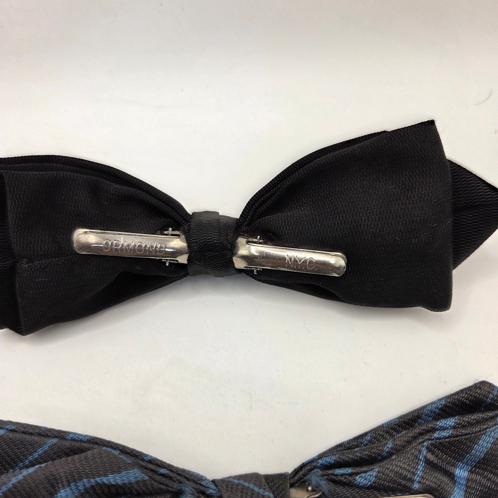 Vintage 1950s–70s Boys Clip-On Bow Tie Lot of 7 Royal Ormond Beau Clip