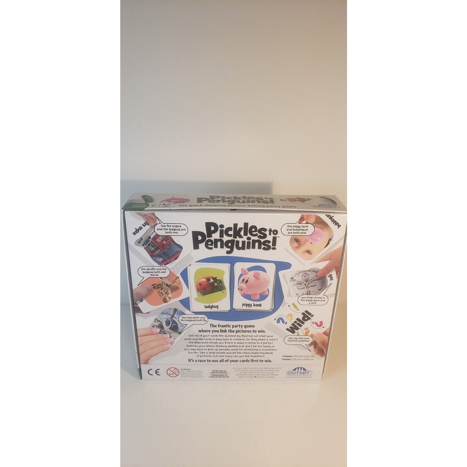 Pickles to Penguins! Quick Think Picture Card Game Excellent condition