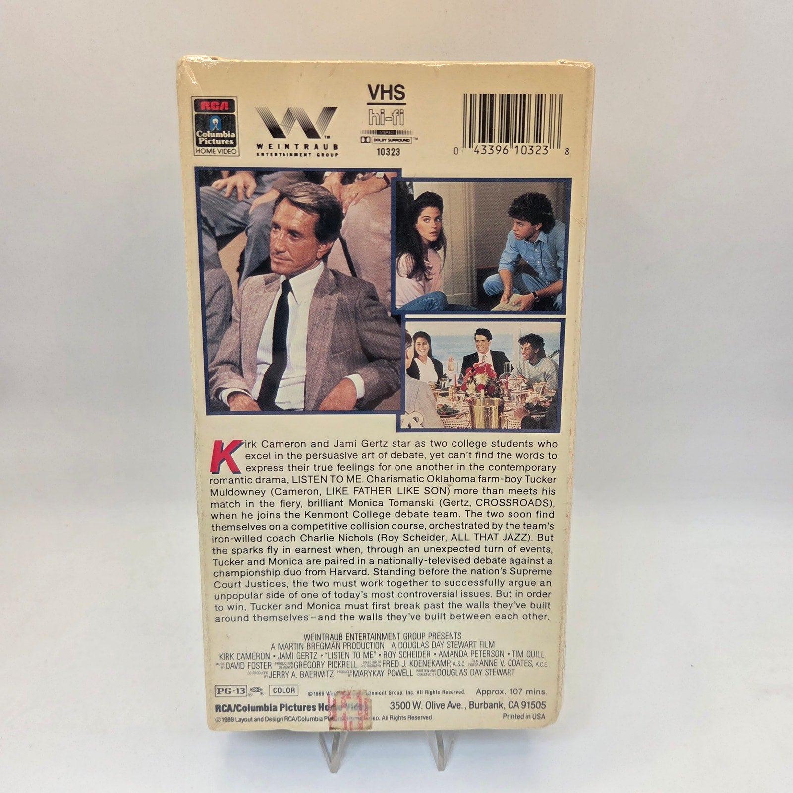 Listen To Me Sealed VHS 1989 Kirk Cameron Jami Gertz RCA Columbia PG13
