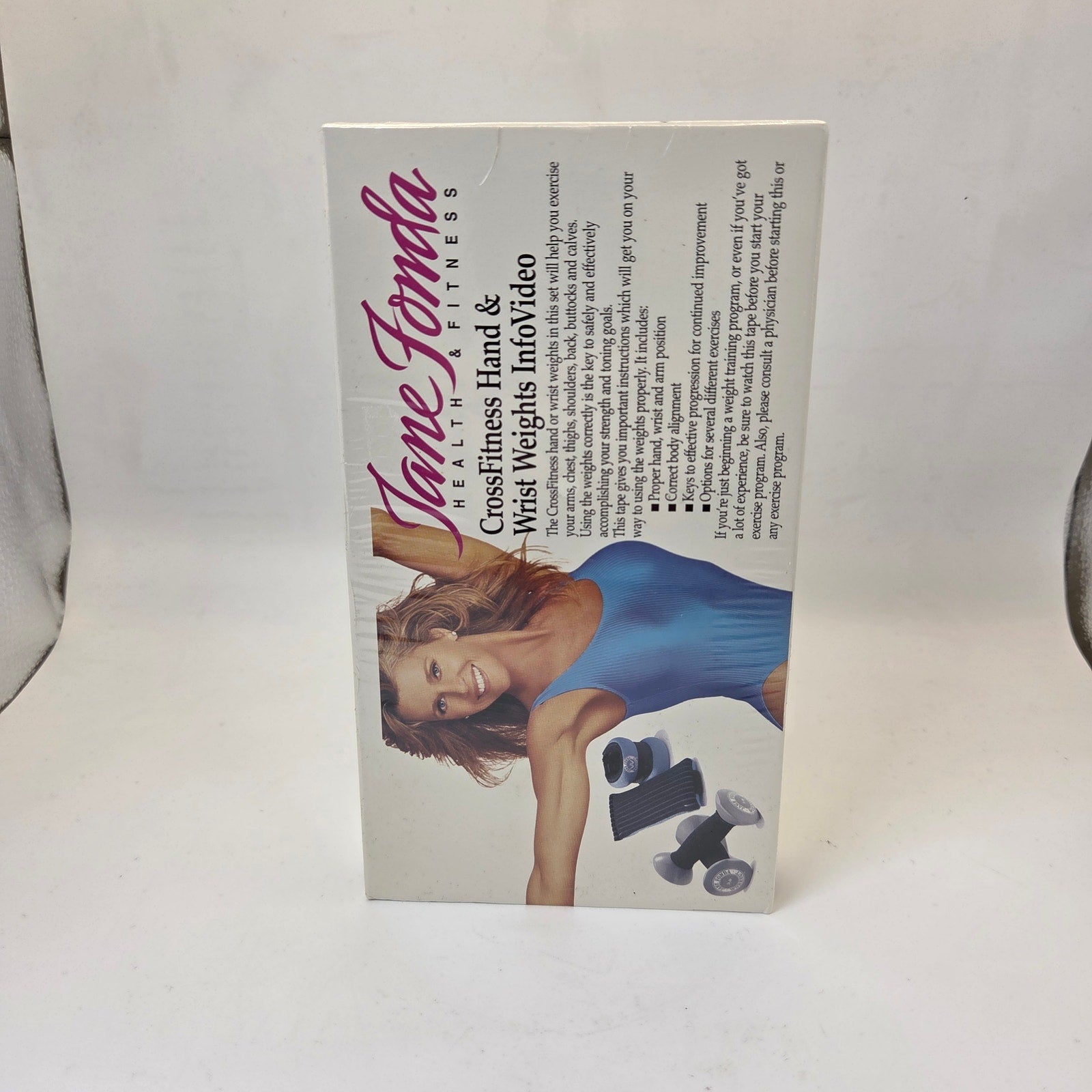 Jane Fonda CrossFitness Hand & Wrist Weights InfoVideo Sealed VHS