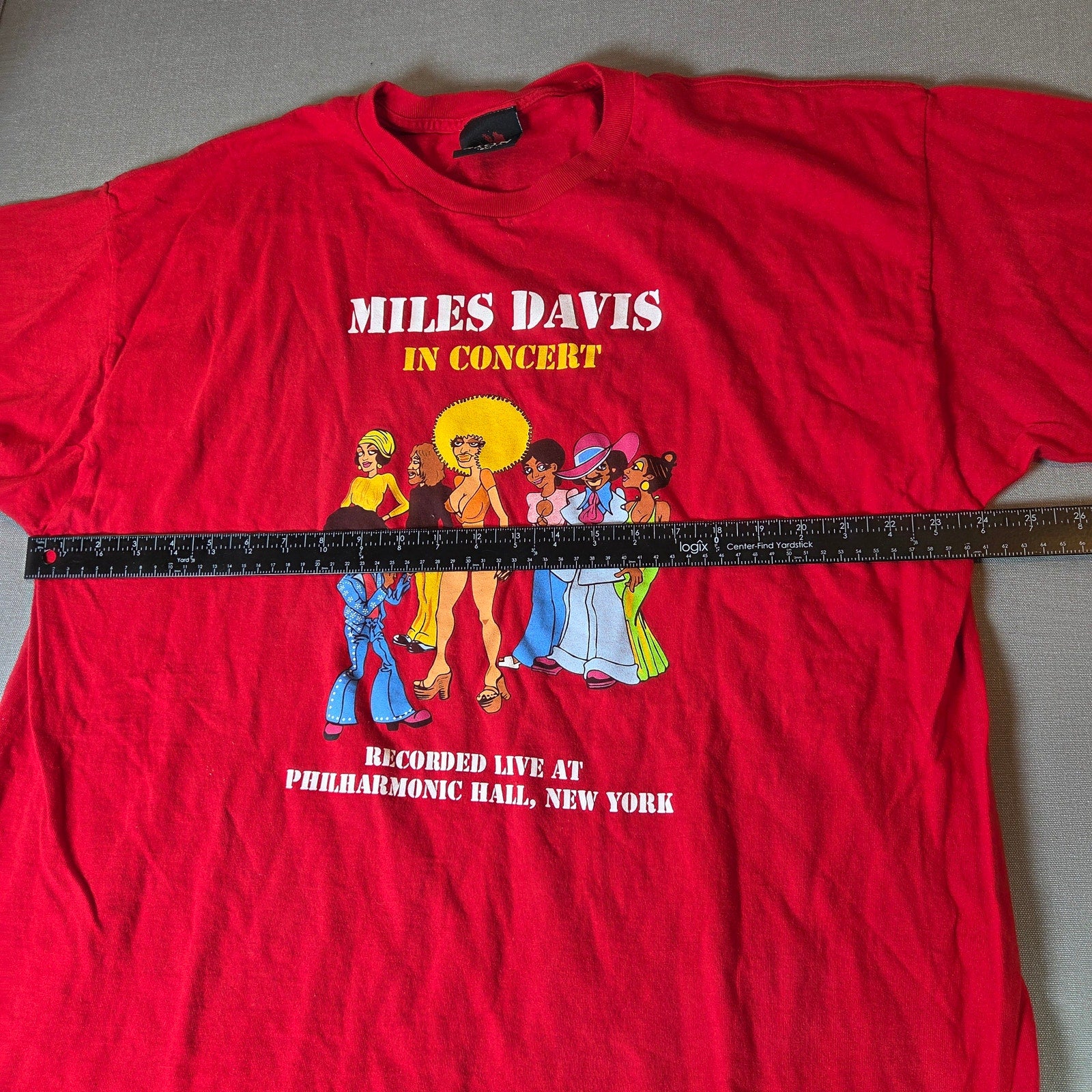 Zion Rootswear Miles Davis In Concert Cartoon Graphic T-Shirt 2XL USA Made