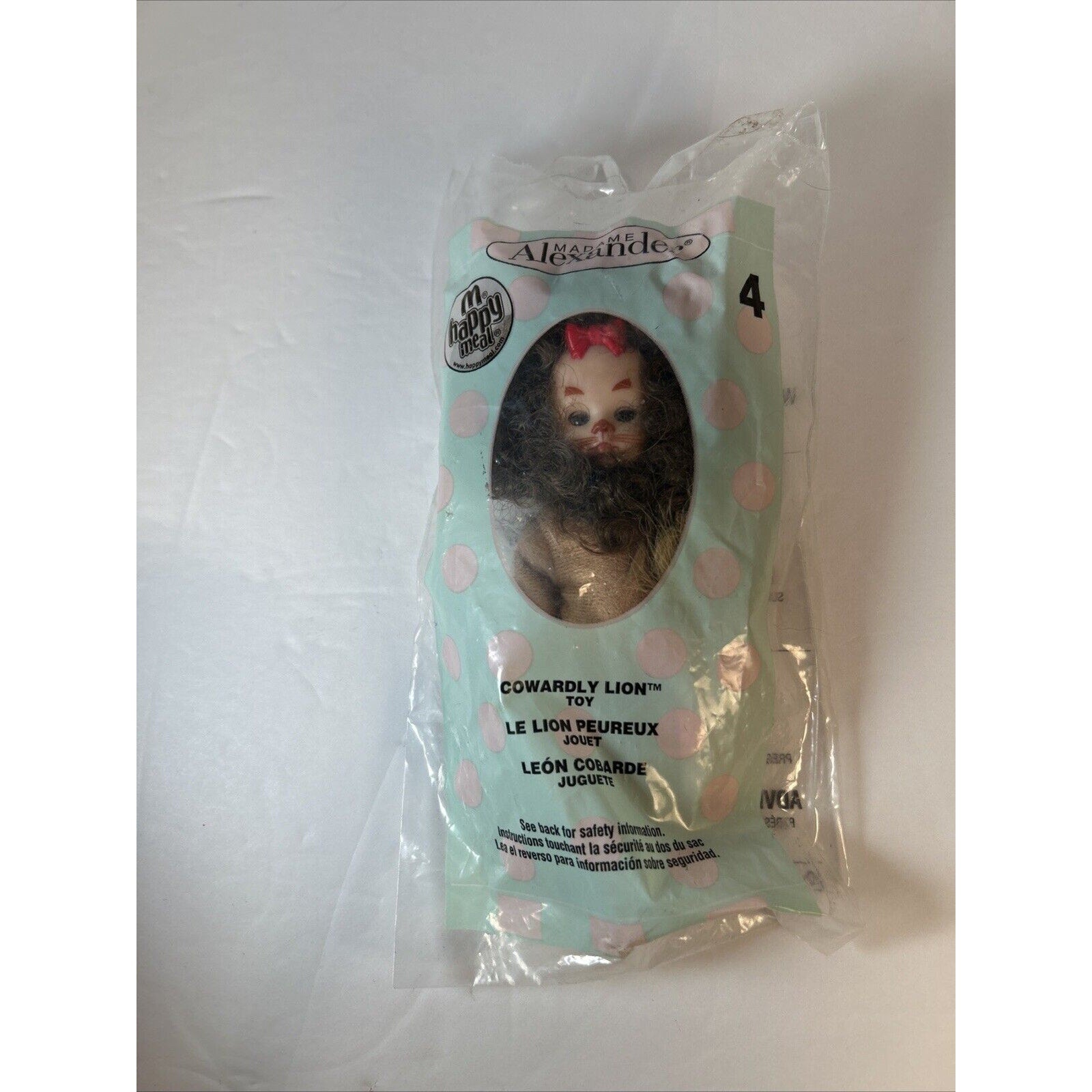 McDonald's 2007 Happy Meal Toy Wizard of Oz #4 Cowardly Lion NIP