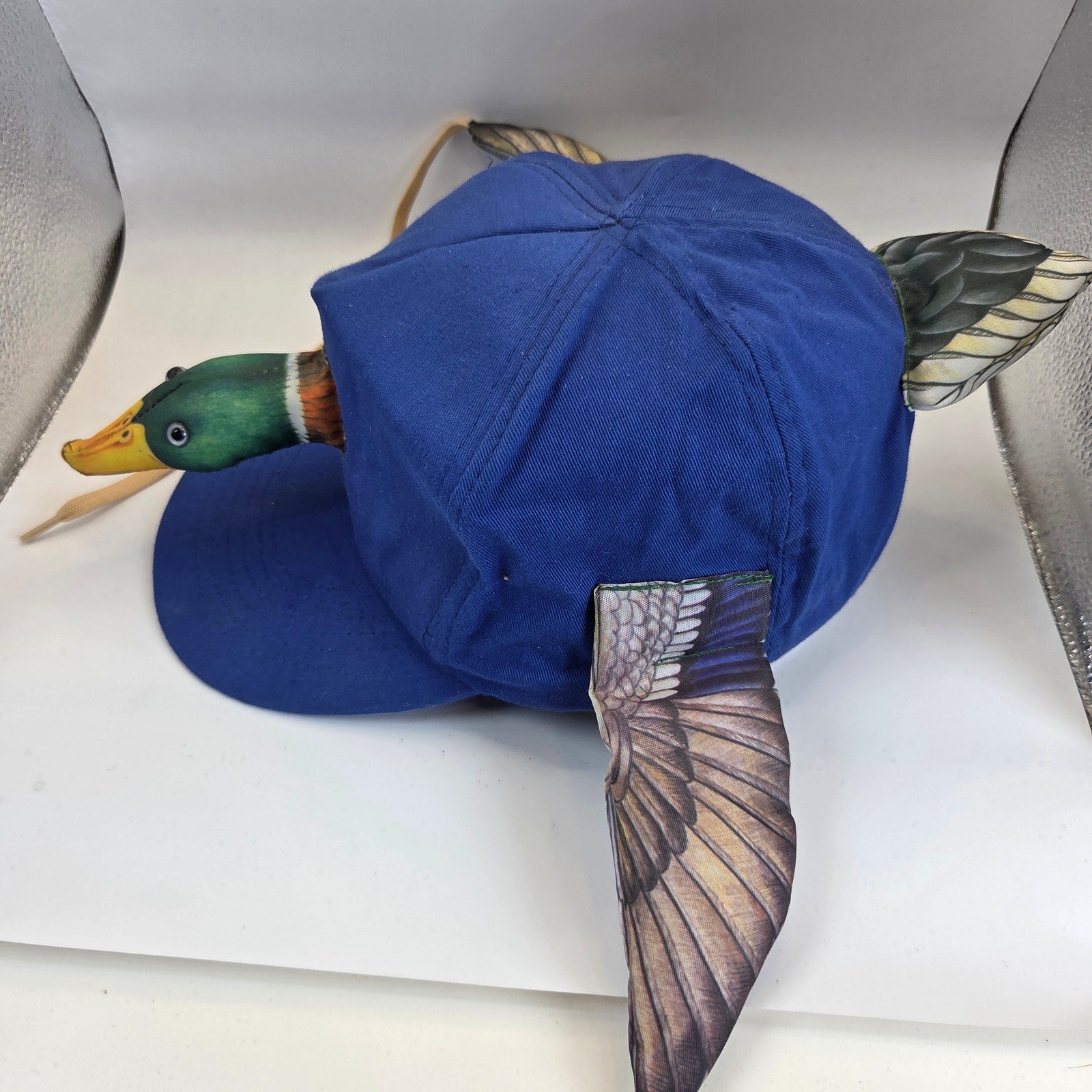 Novelty Mallard Duck Head Wings Tail Snapback Hat Adult OSFM Hunting Costume