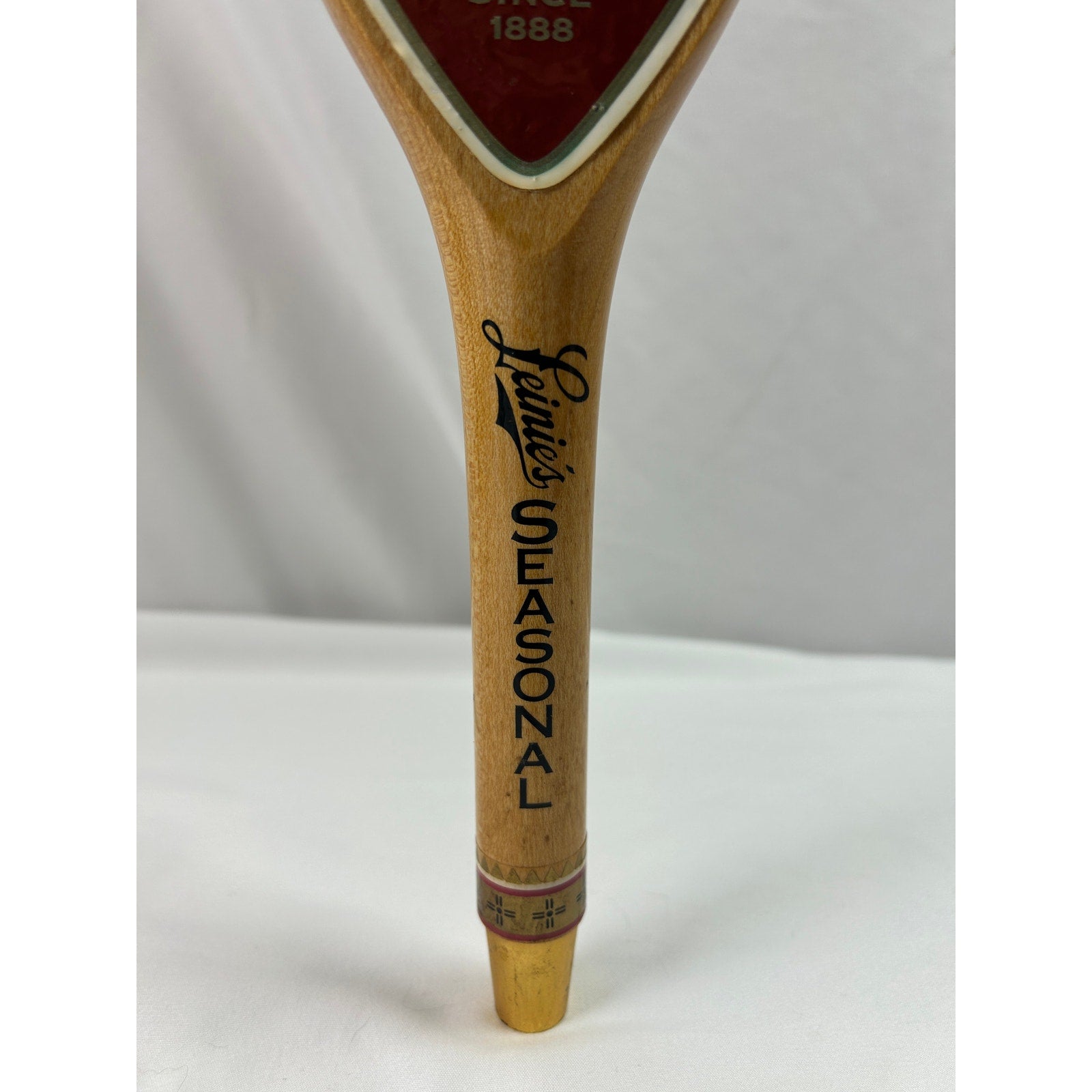 Leinenkugel's Bock Beer Vintage Wooden Tap Handle Breweriana Bar Tap 12 In