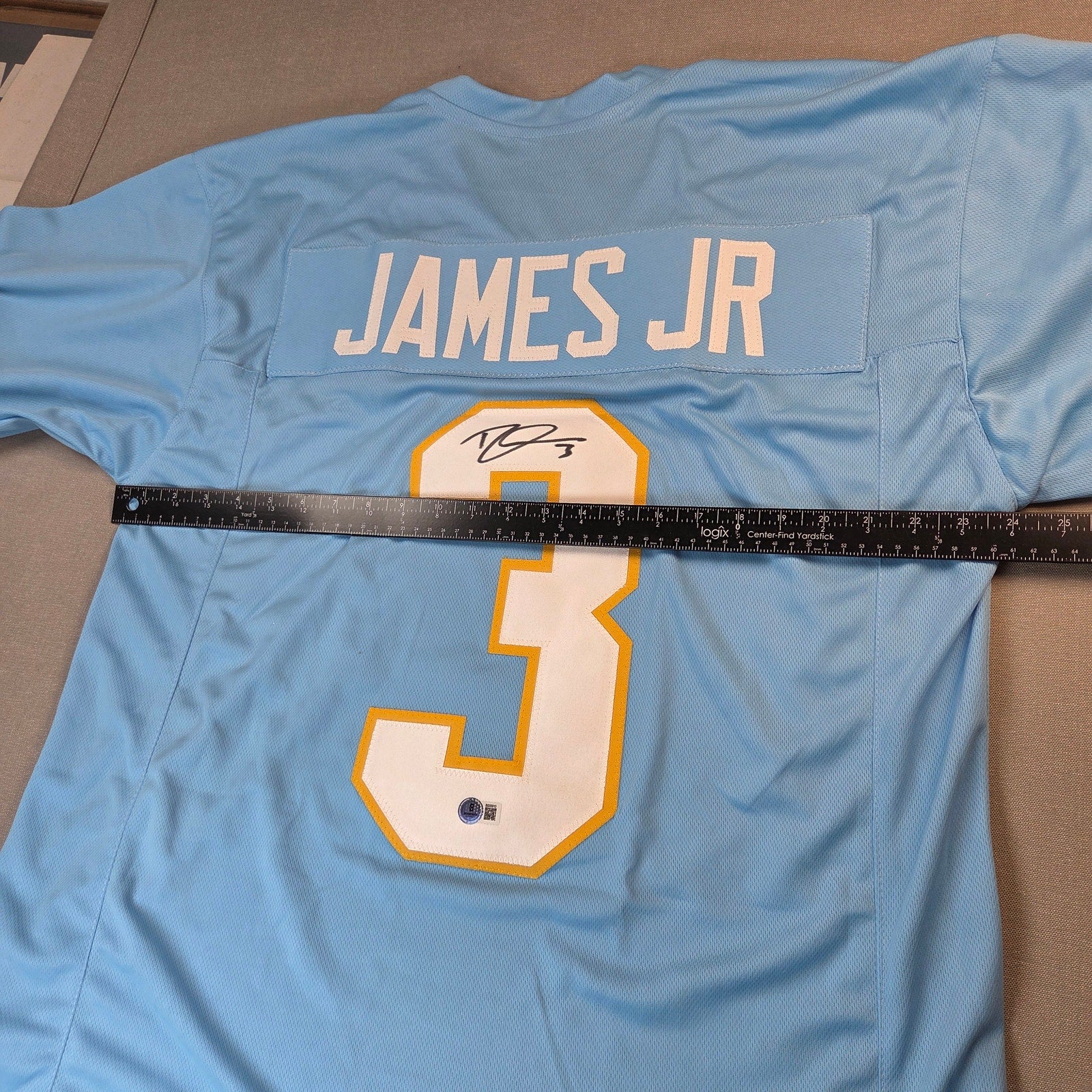 Derwin James Jr Signed Los Angeles Chargers Custom Jersey XL BAS Certified