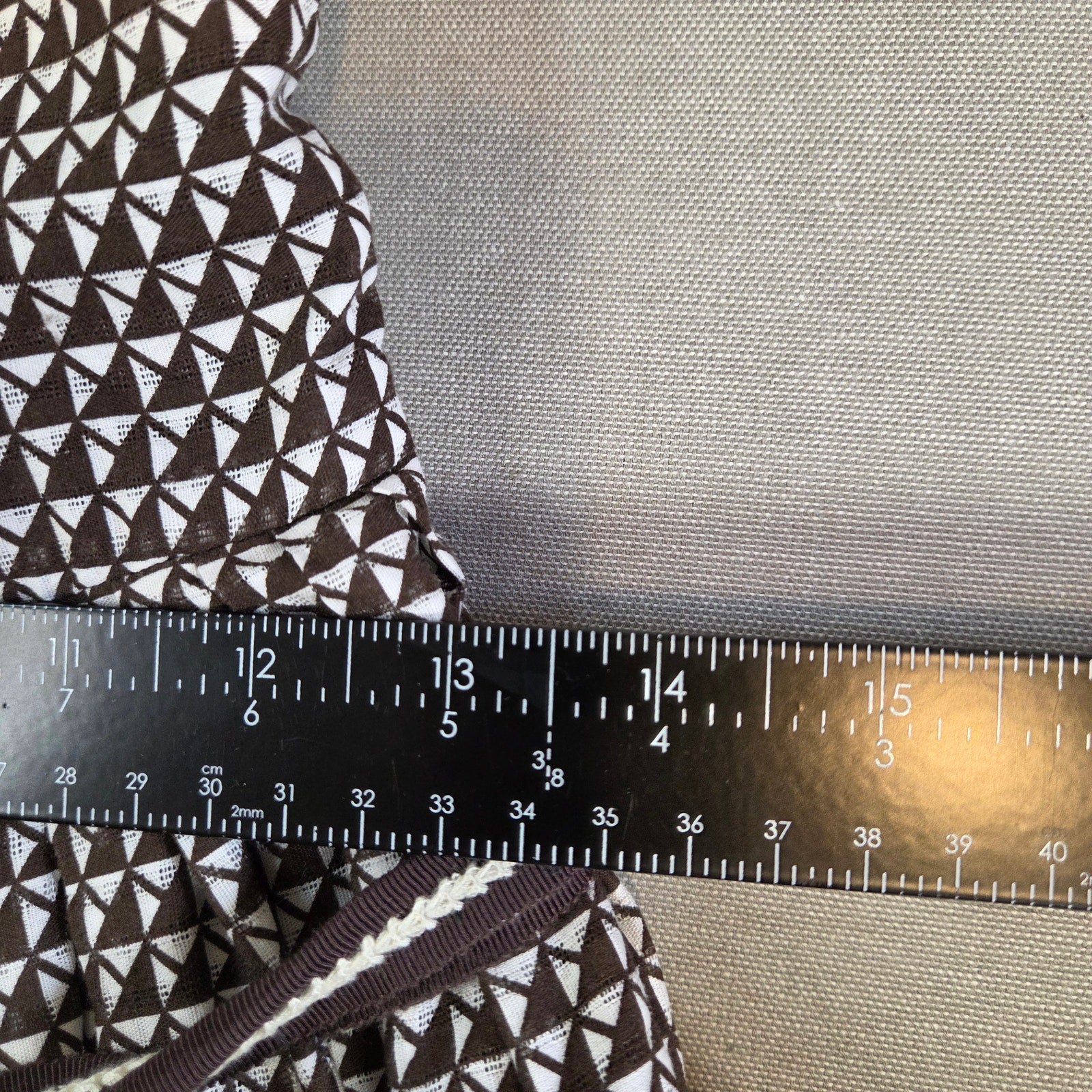 Anthropologie Edme & Esyllte Brown Geometric Cotton Dress Size 4 NWT