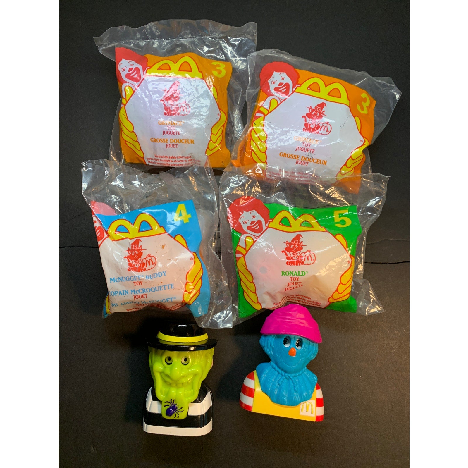 1995 1996 1998 McDonald's Halloween Happy Meal Toys Lot Of 12 Sealed Loose