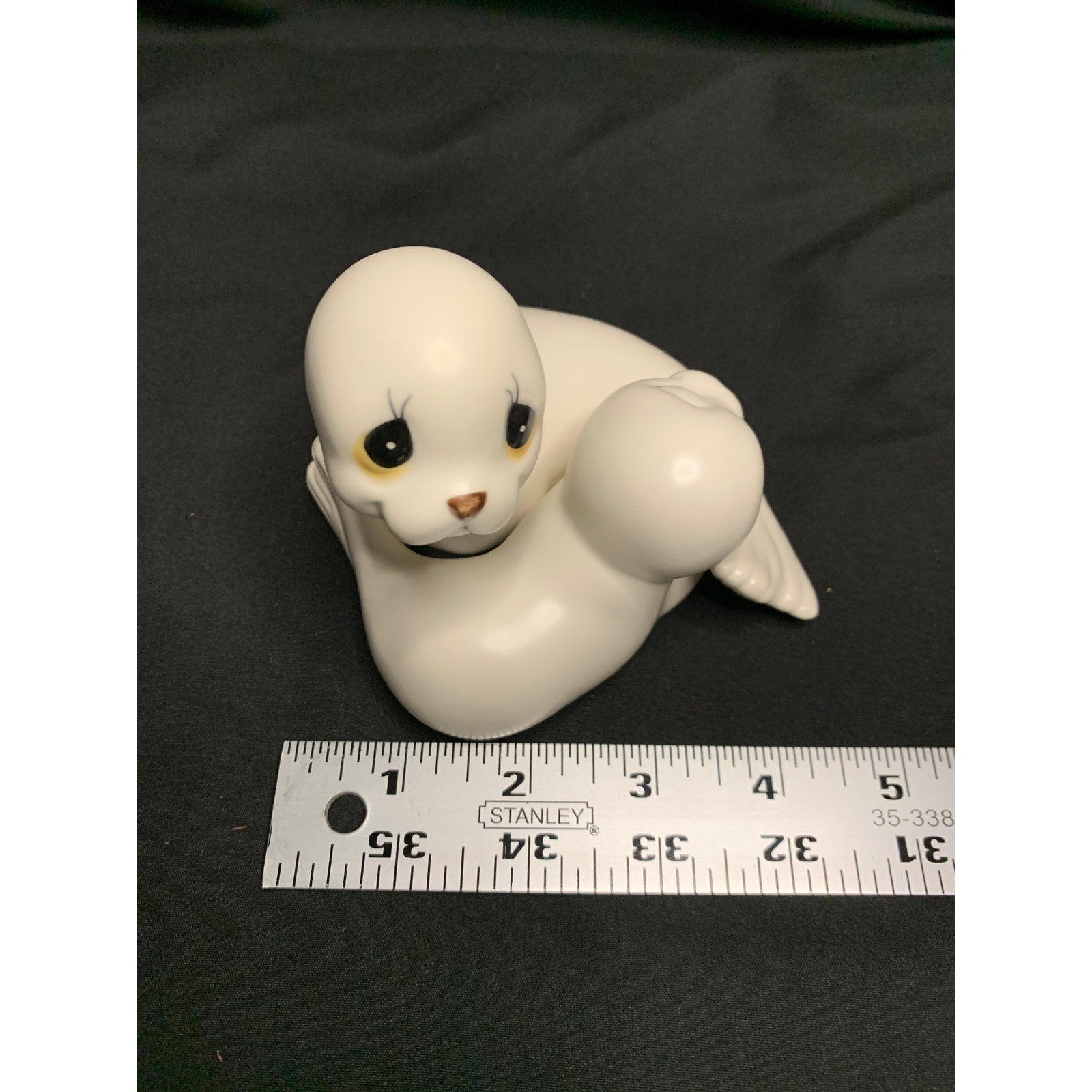 Vintage Home Interiors HOMCO Baby Seal Ceramic Figurines Pair 1145 Box