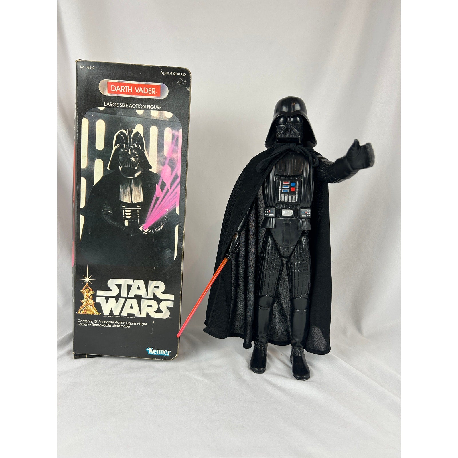 Vintage Kenner Star Wars Darth Vader 15 Inch Action Figure With Box