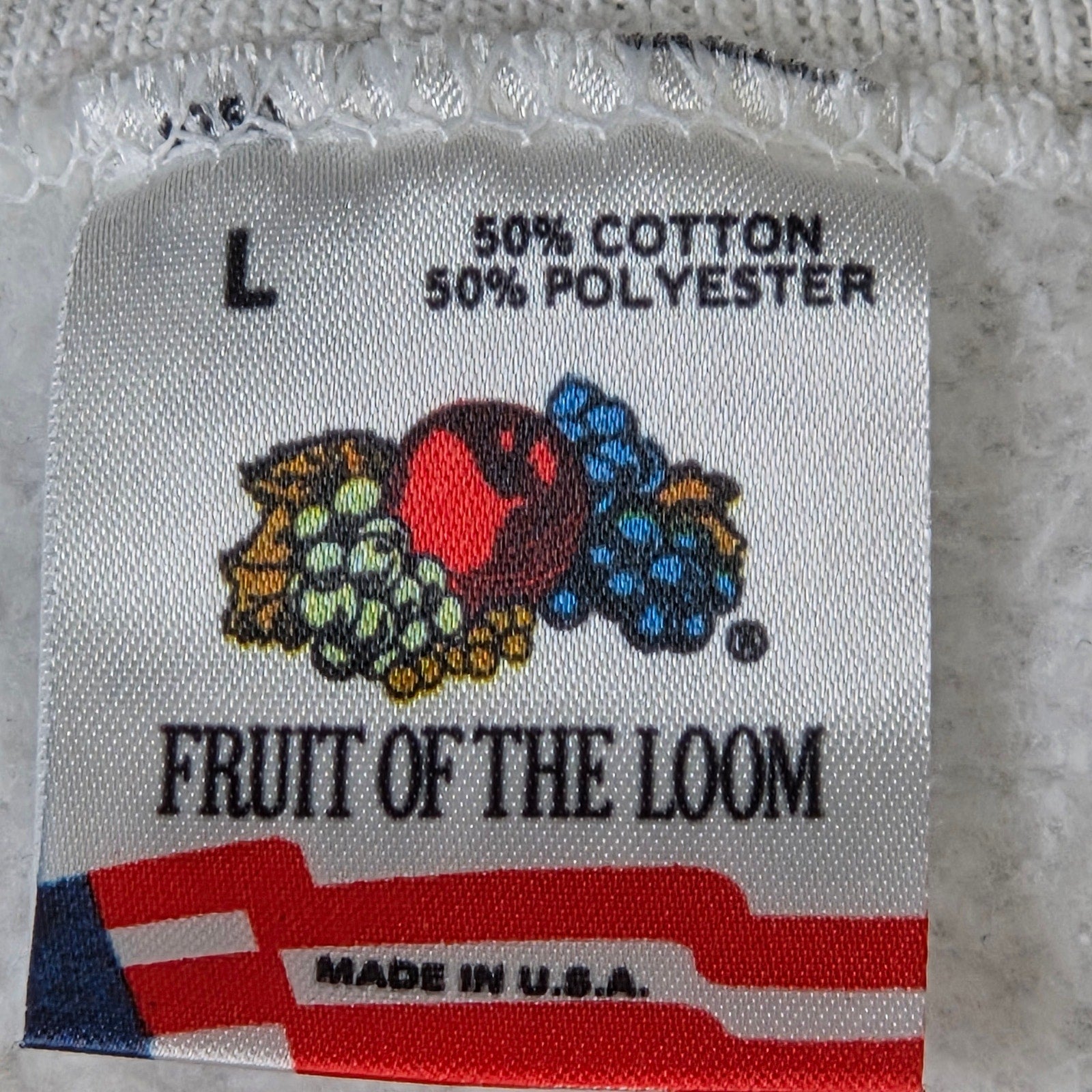 Fruit of the Loom Vintage 1987 Minnesota Team Sweatshirt USA Mens L White